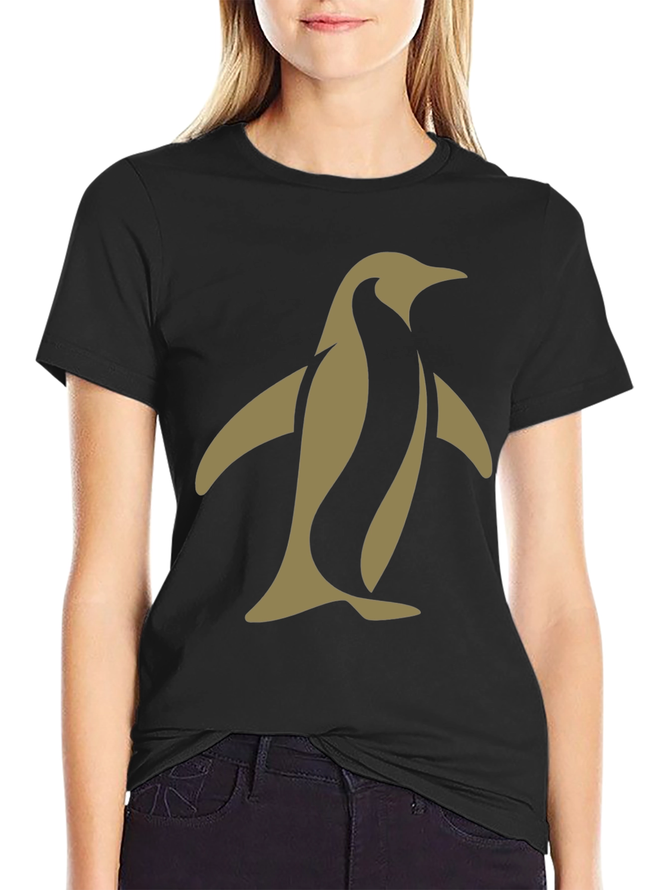 Penguin Graphic Tee - Modern Black T-Shirt