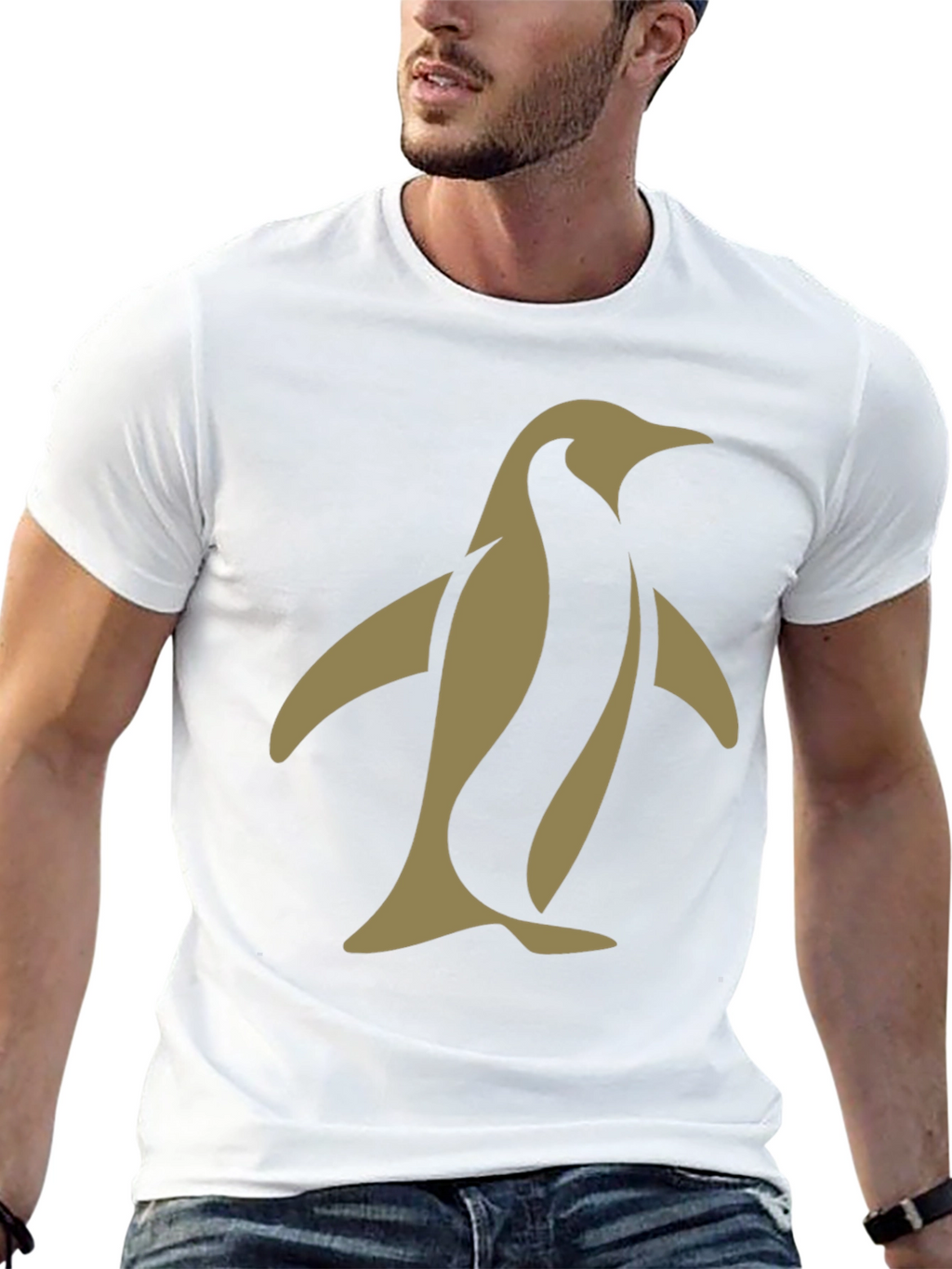 Penguin Graphic Tee - Modern Black T-Shirt