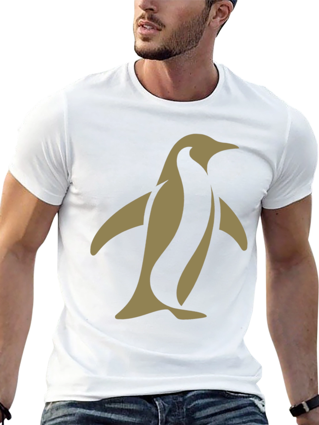 Penguin Graphic Tee - Modern Black T-Shirt