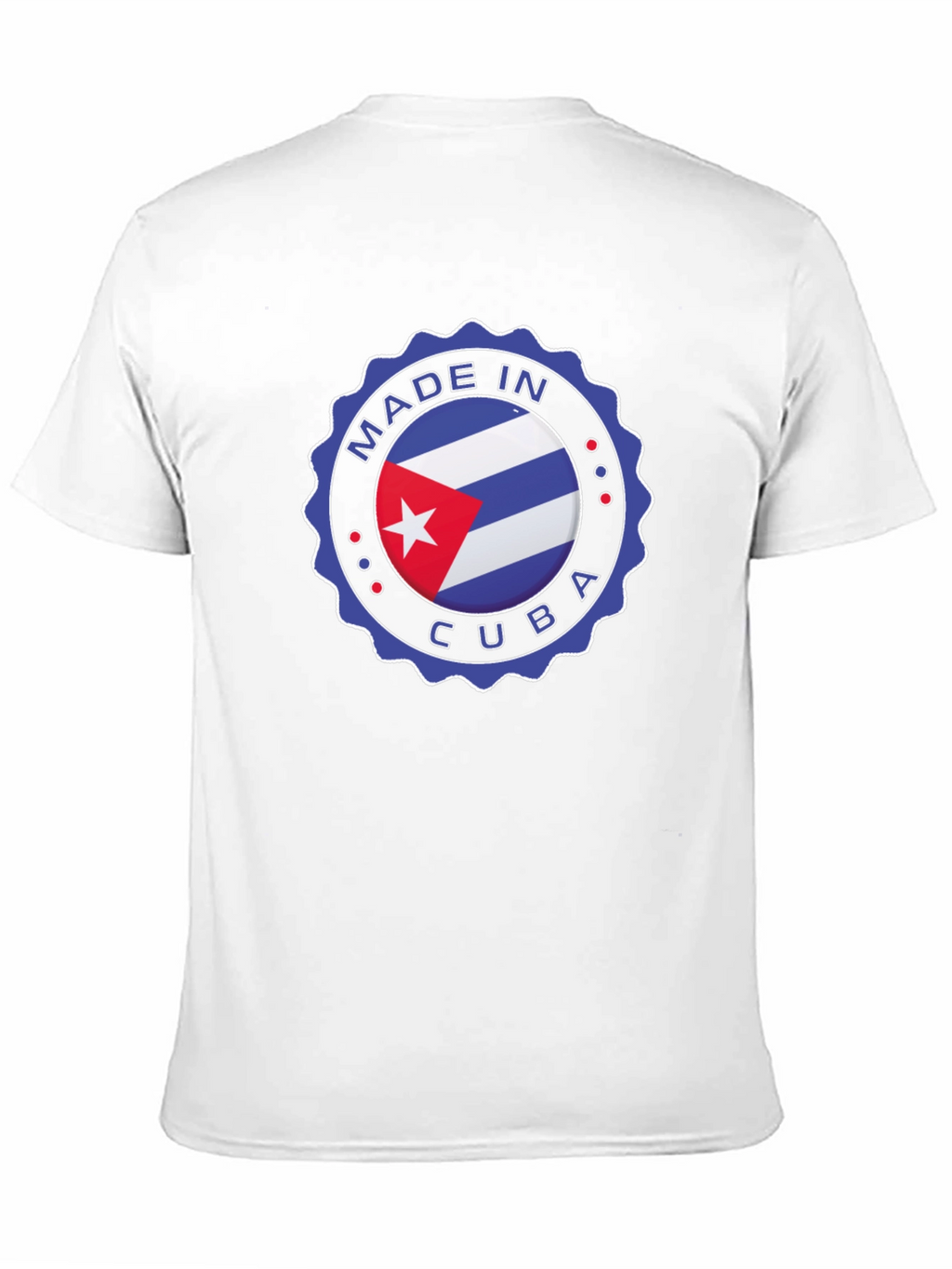 Made in Cuba T-Shirt - Cuban Flag Design