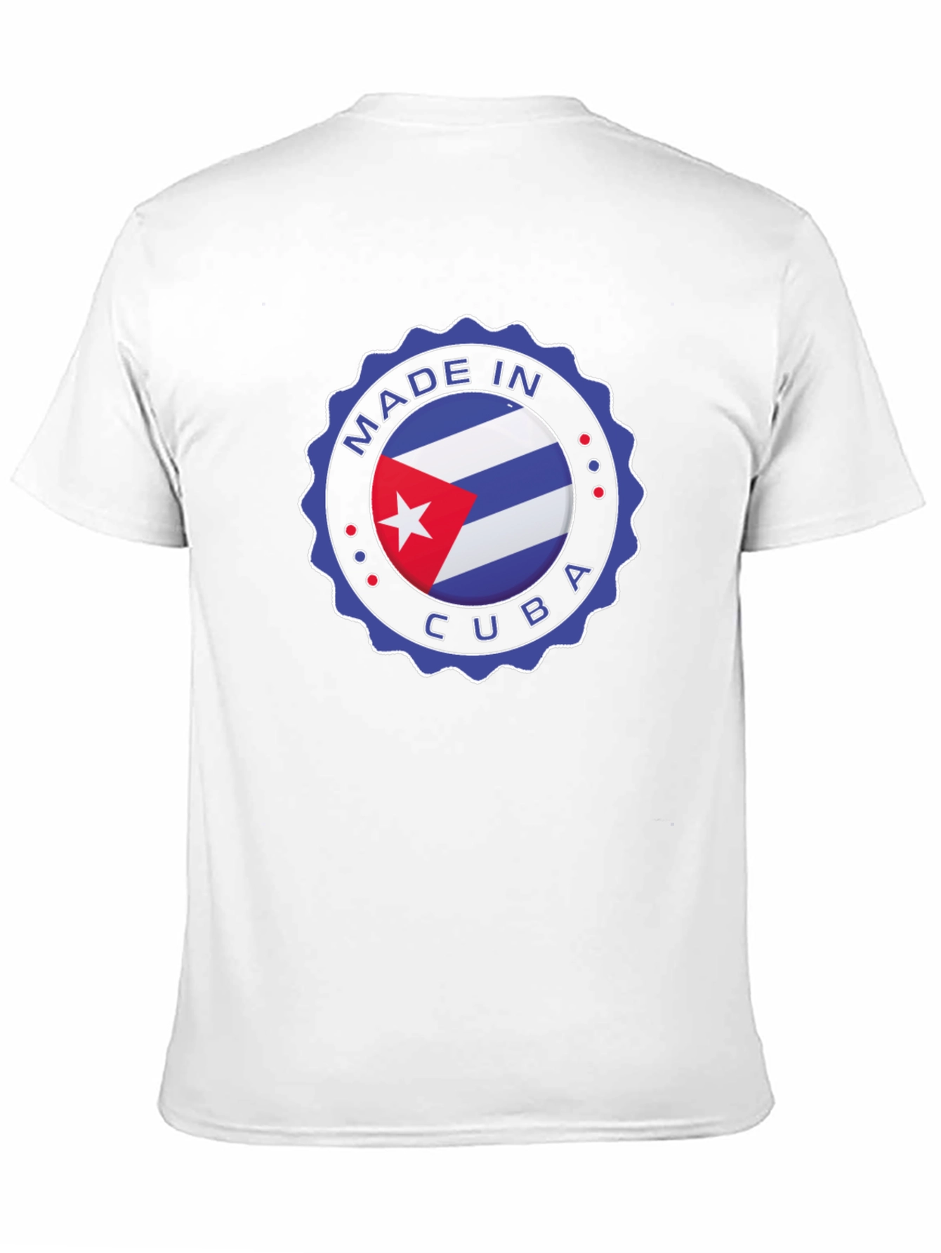 Made in Cuba T-Shirt - Cuban Flag Design