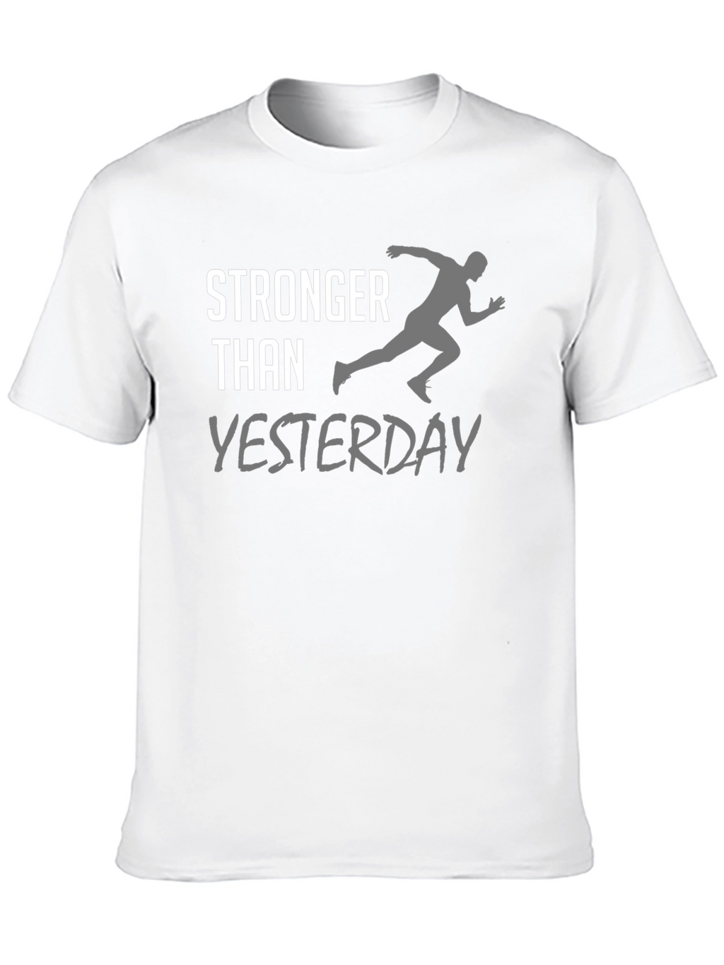 Stronger Than Yesterday Black T-Shirt