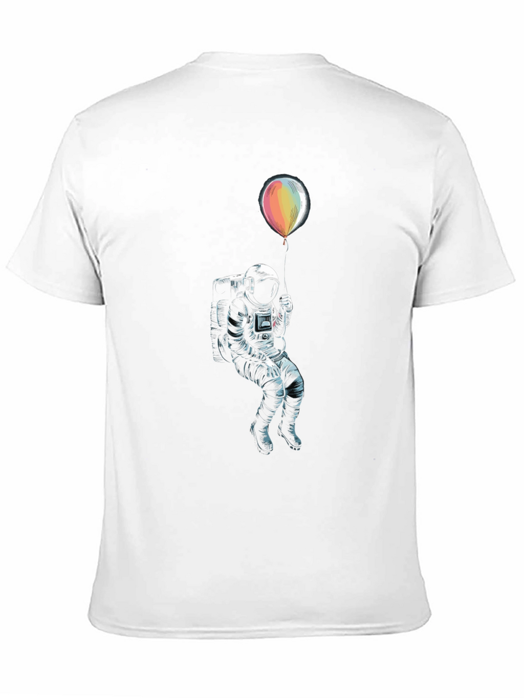 Astronaut Holding Balloon Graphic T-Shirt