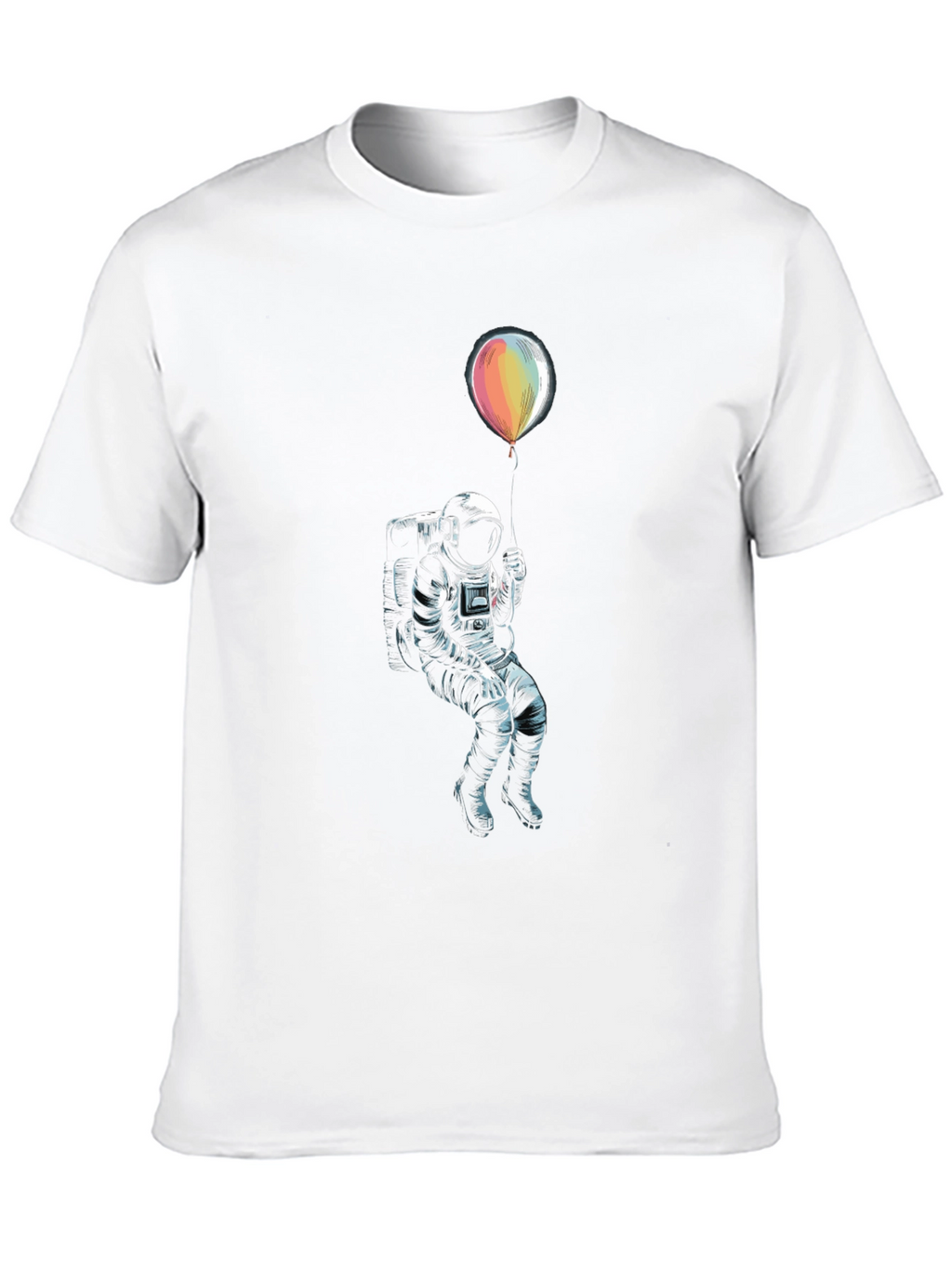 Astronaut Holding Balloon Graphic T-Shirt