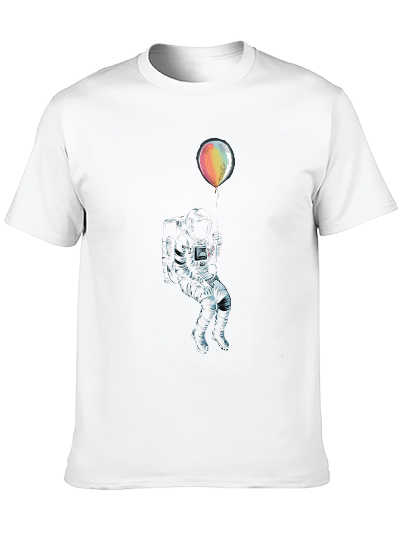 Astronaut Holding Balloon Graphic T-Shirt