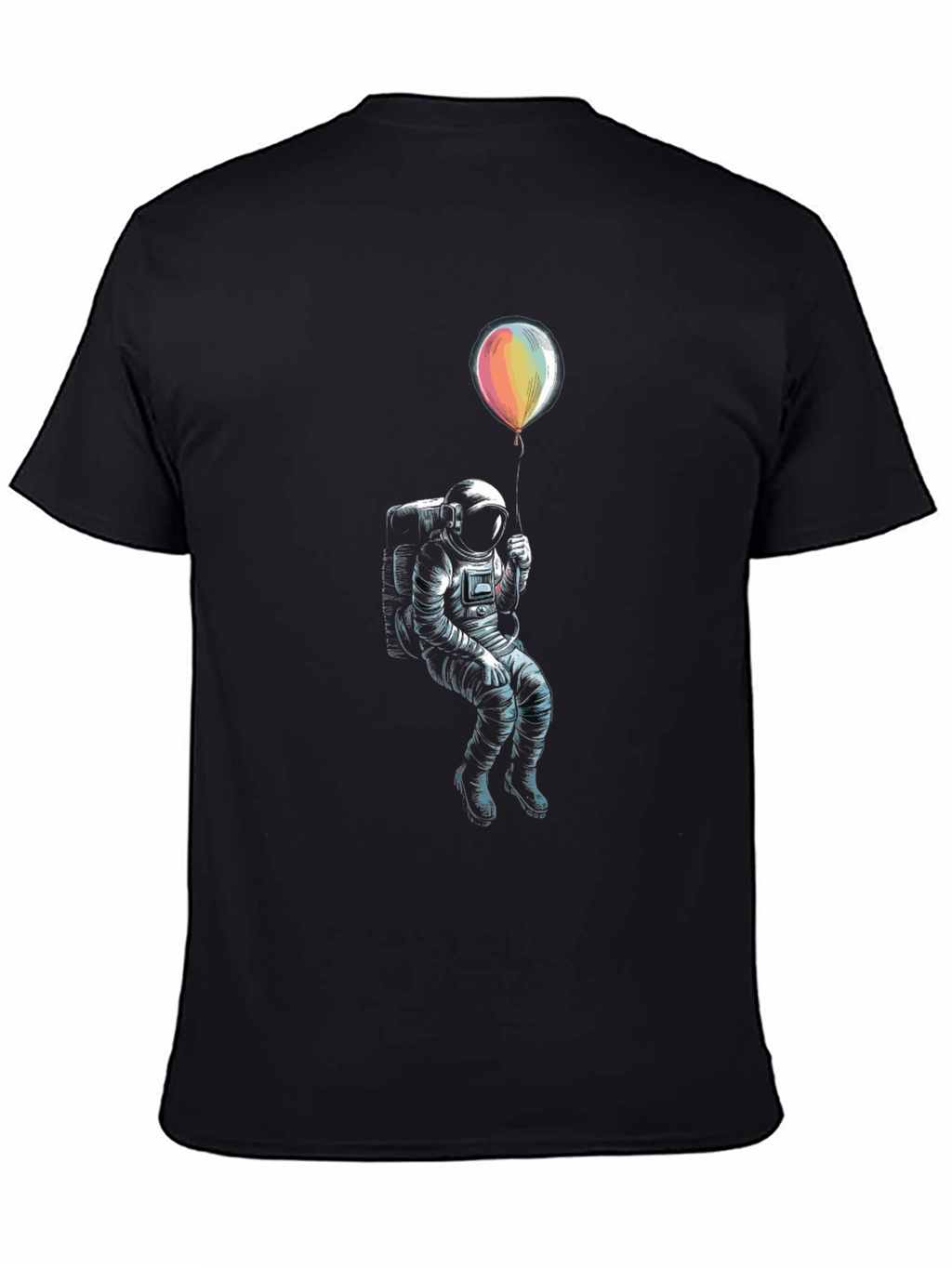 Astronaut Holding Balloon Graphic T-Shirt
