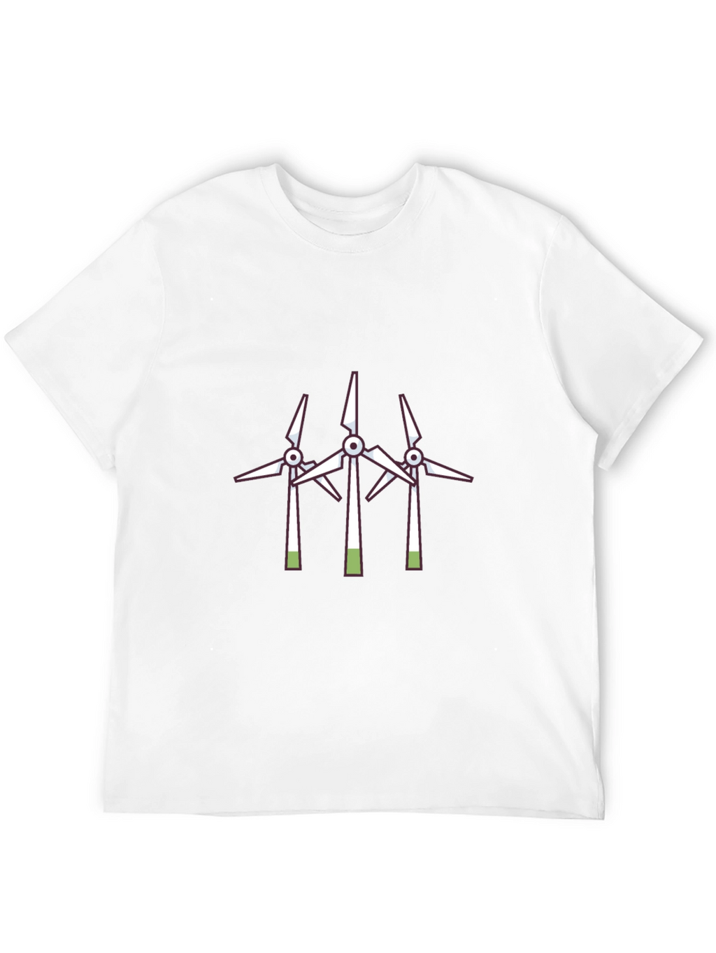 Wind Turbine Graphic Tee - Black