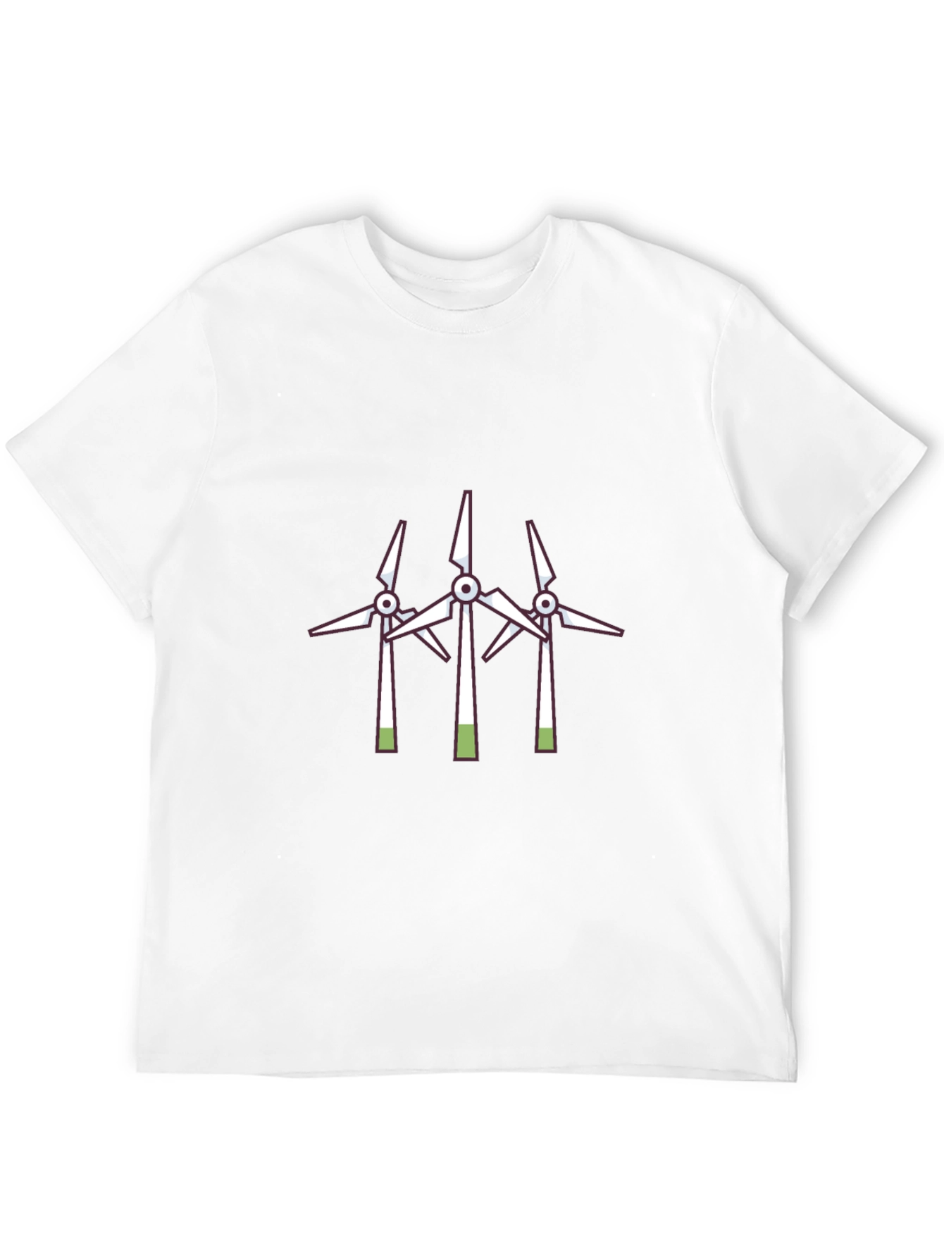 Wind Turbine Graphic Tee - Black