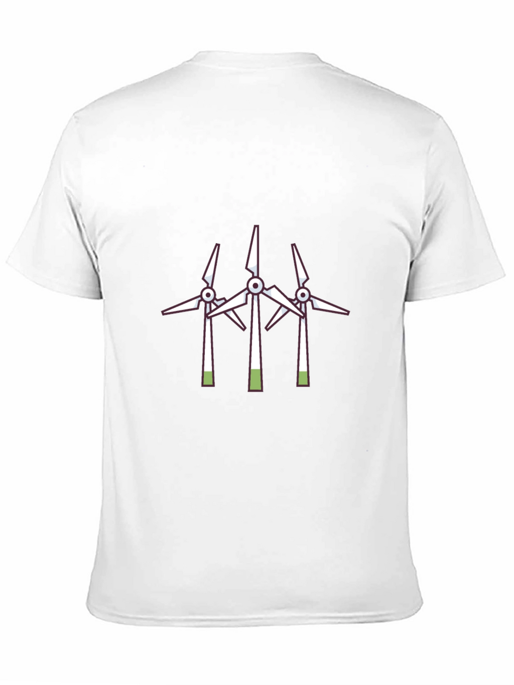 Wind Turbine Graphic Tee - Black
