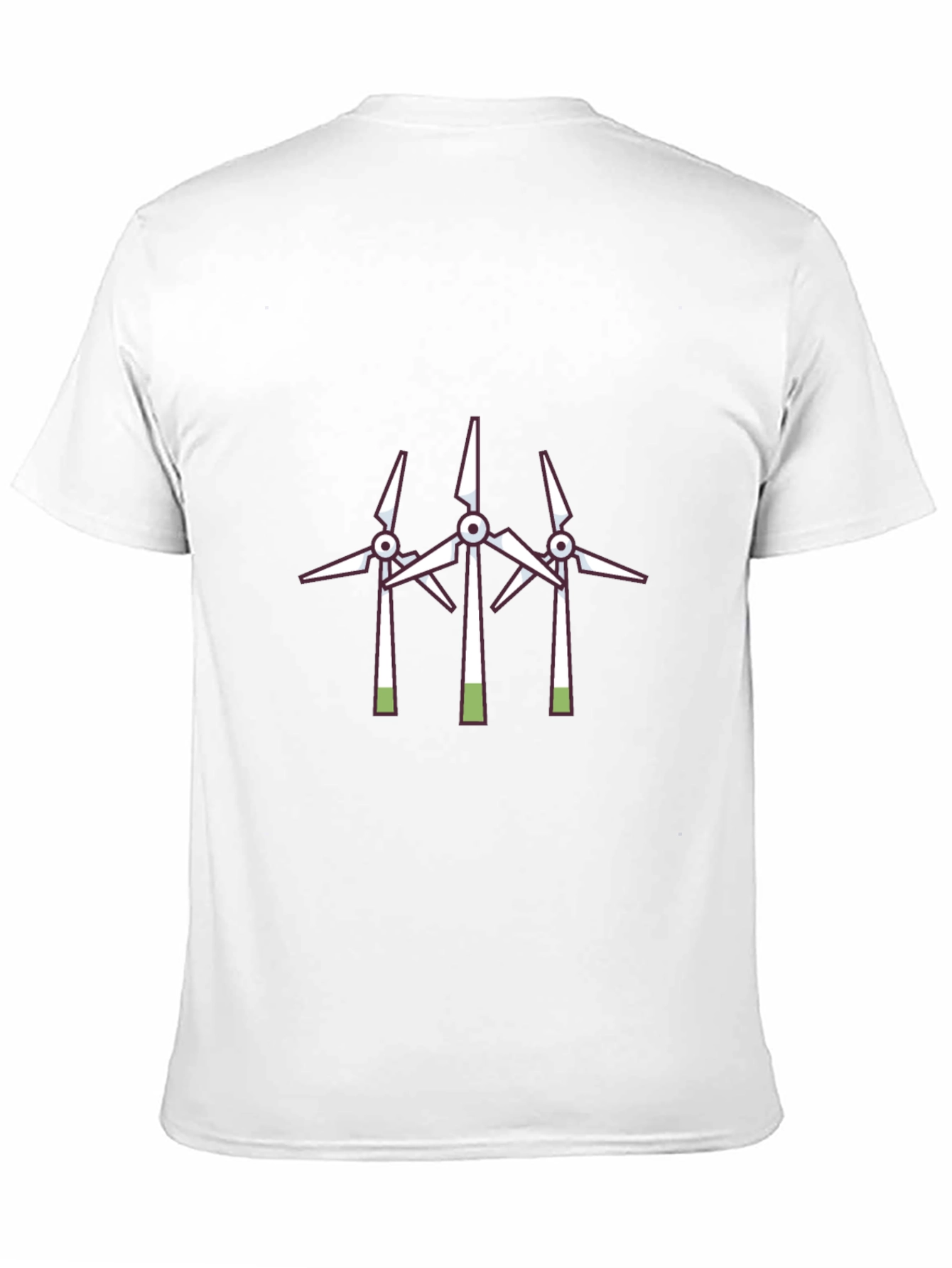 Wind Turbine Graphic Tee - Black