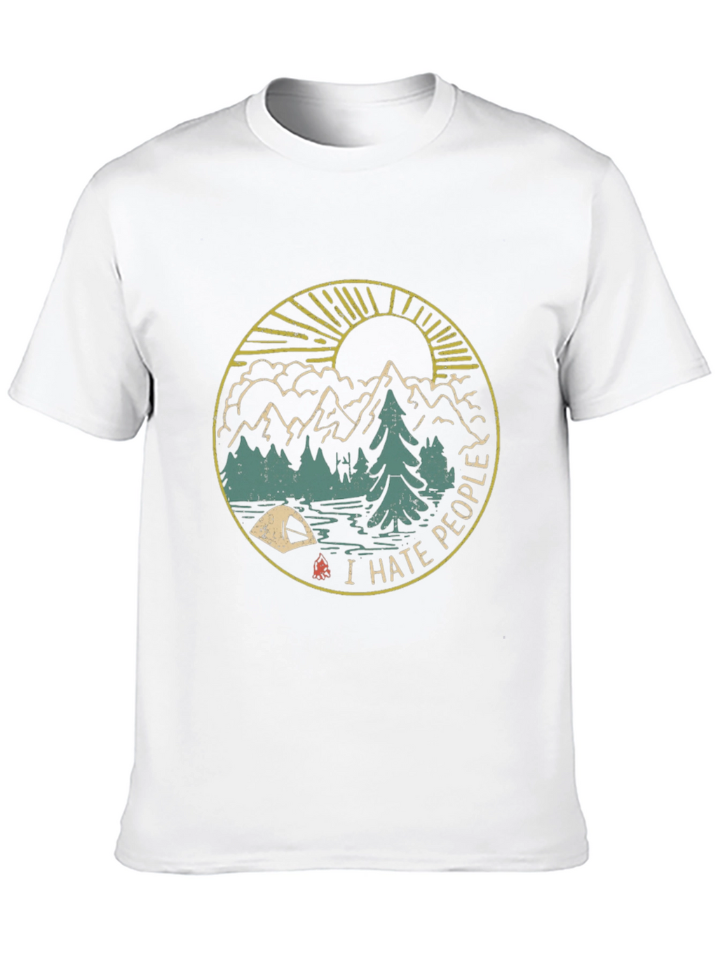 I Hate People Camping Graphic T-Shirt