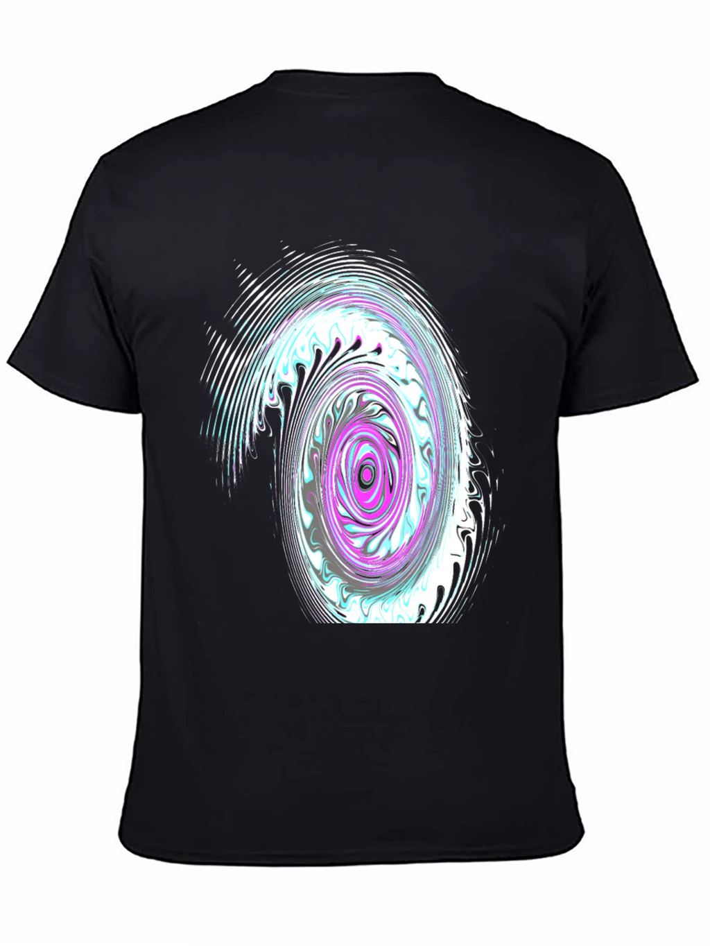 Swirl Graphic Black T-Shirt