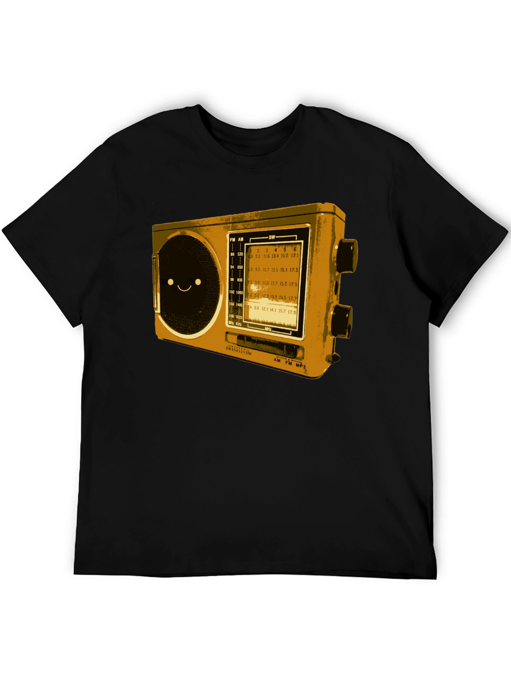 Retro Radio Graphic T-Shirt - Cool Novelty Tee