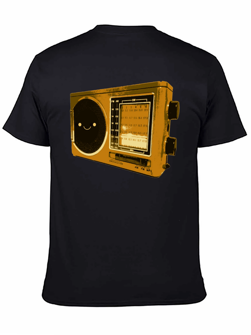 Retro Radio Graphic T-Shirt - Cool Novelty Tee