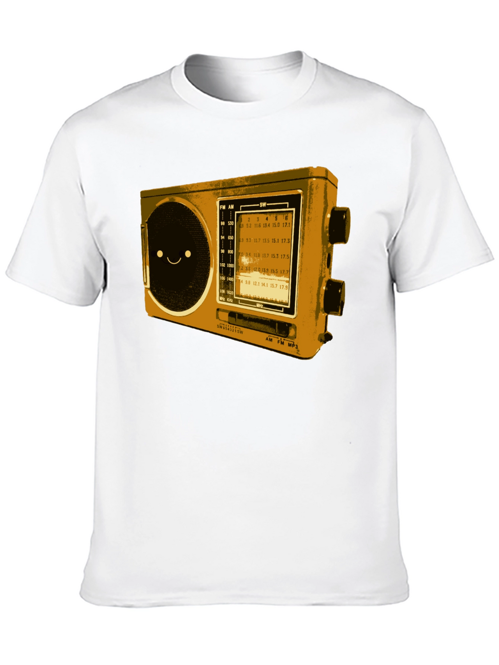 Retro Radio Graphic T-Shirt - Cool Novelty Tee