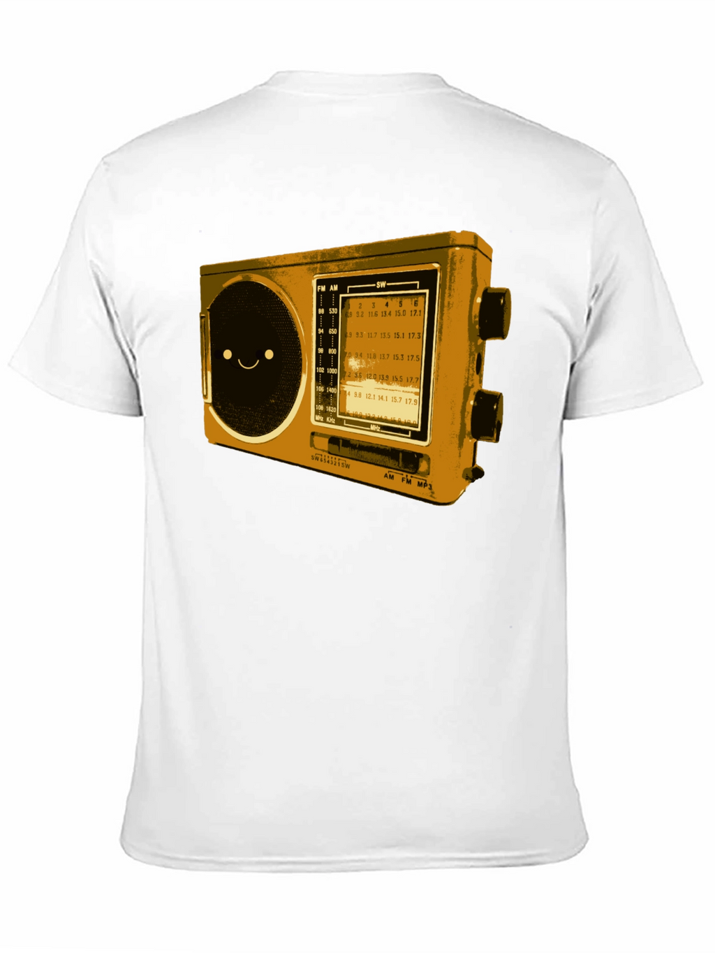 Retro Radio Graphic T-Shirt - Cool Novelty Tee