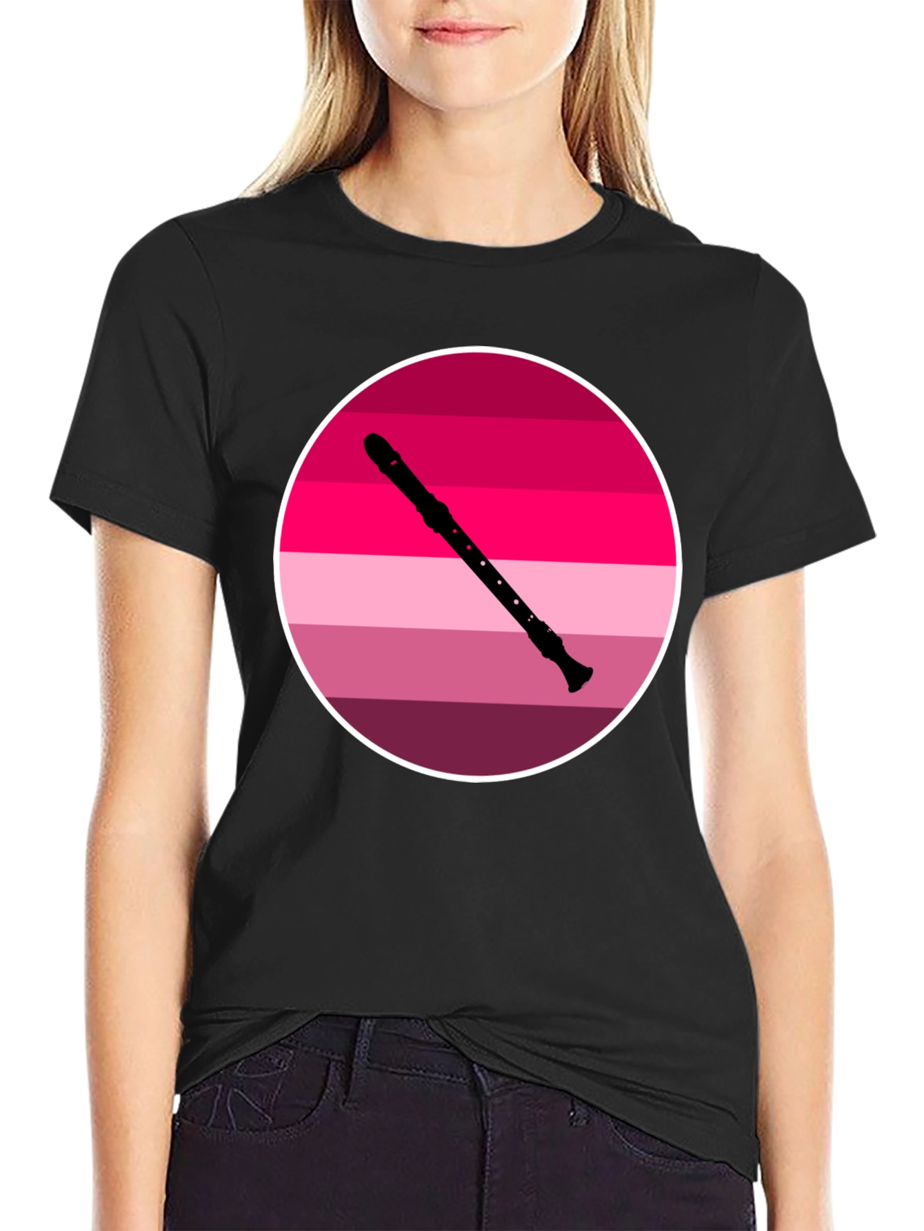 Recorder Sunset T-Shirt - Music Lover Tee