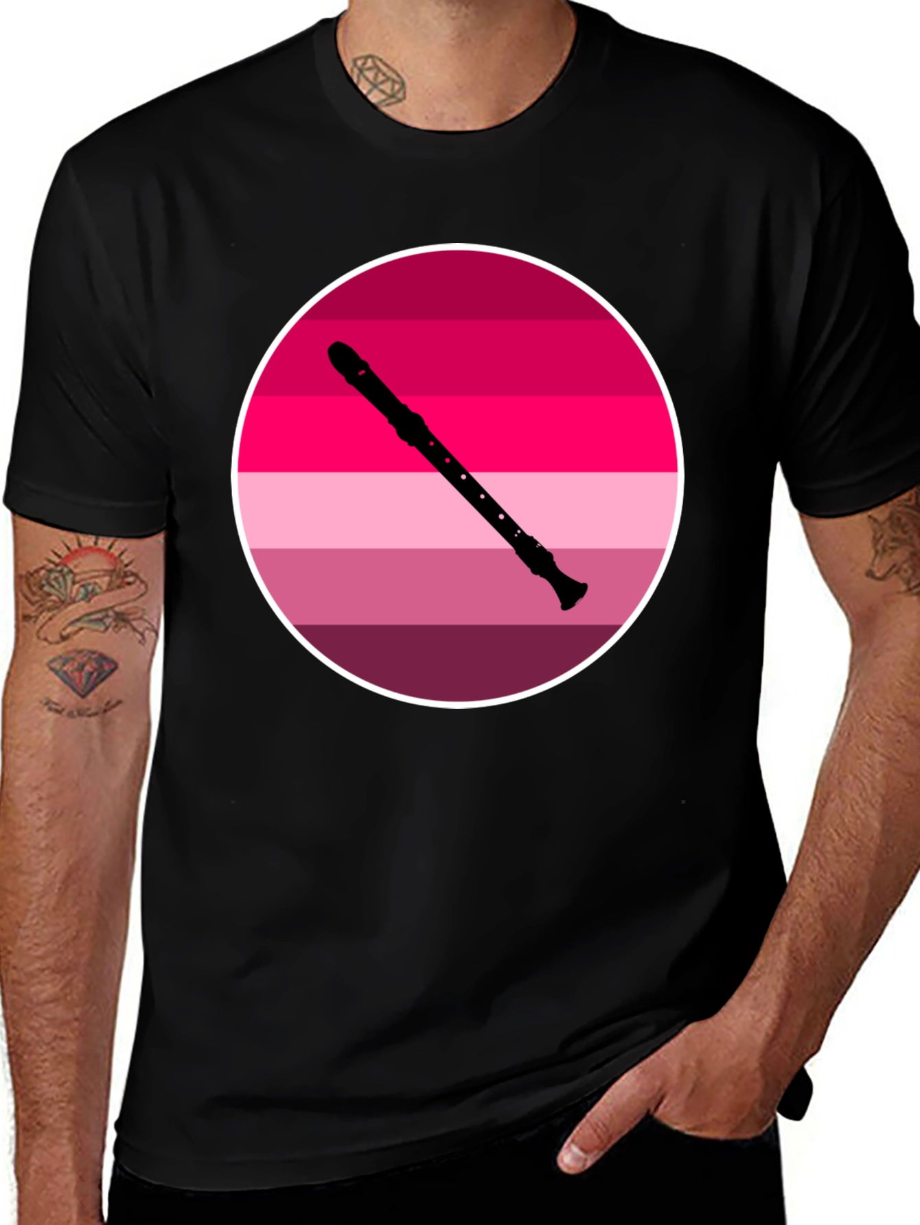 Recorder Sunset T-Shirt - Music Lover Tee