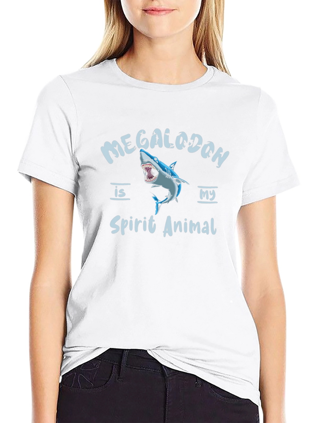 Megalodon Spirit Animal Graphic T-Shirt
