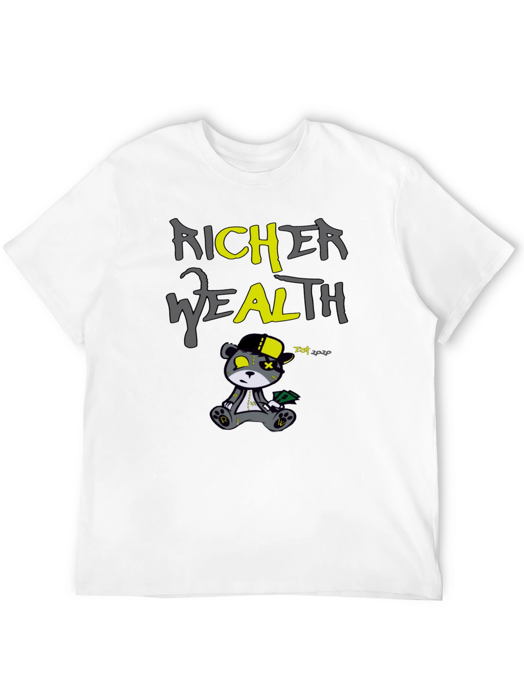 Richer Wealth Bear Graphic T-Shirt