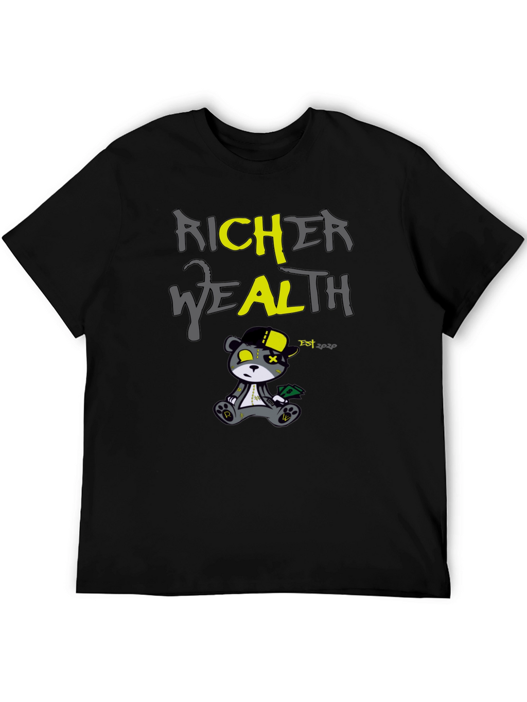 Richer Wealth Bear Graphic T-Shirt