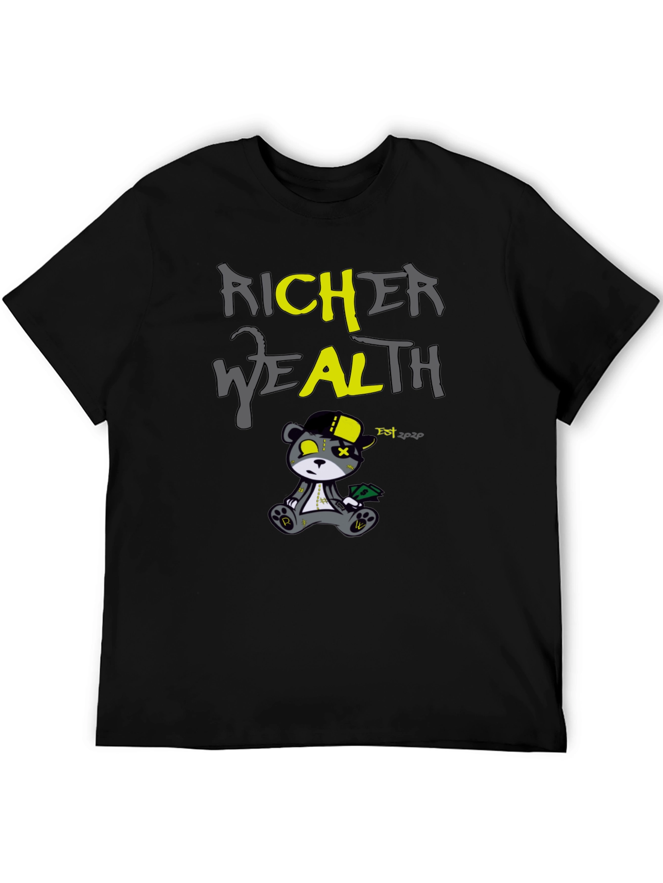 Richer Wealth Bear Graphic T-Shirt