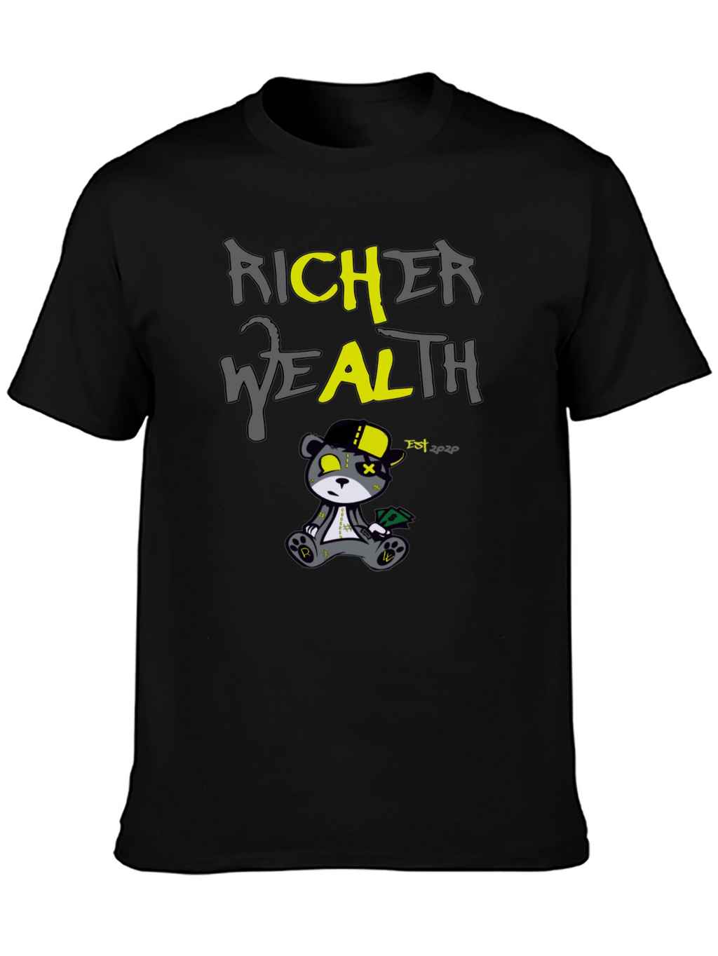 Richer Wealth Bear Graphic T-Shirt