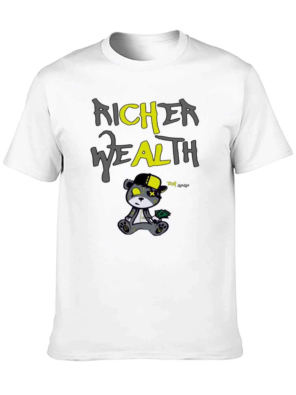 Richer Wealth Bear Graphic T-Shirt