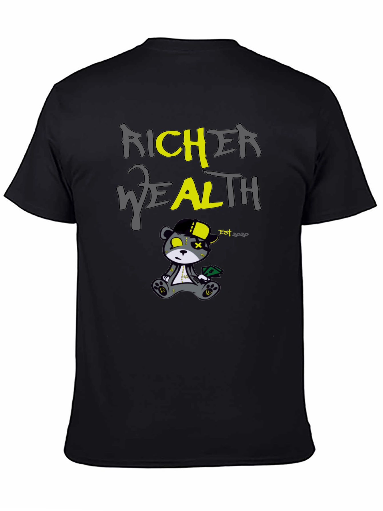 Richer Wealth Bear Graphic T-Shirt