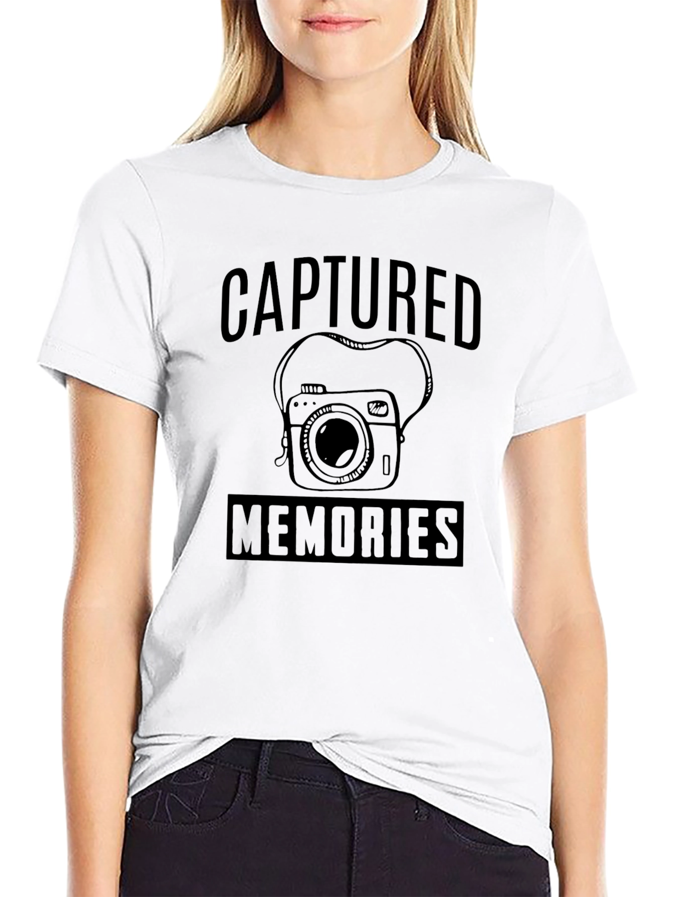 Captured Memories Black Graphic Tee