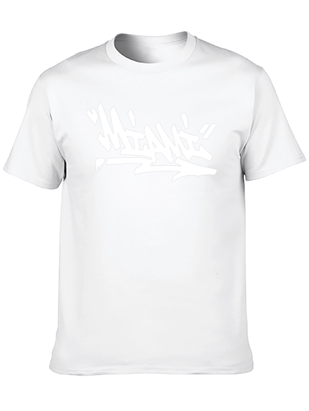 Graffiti Style Miami Graphic Black T-Shirt