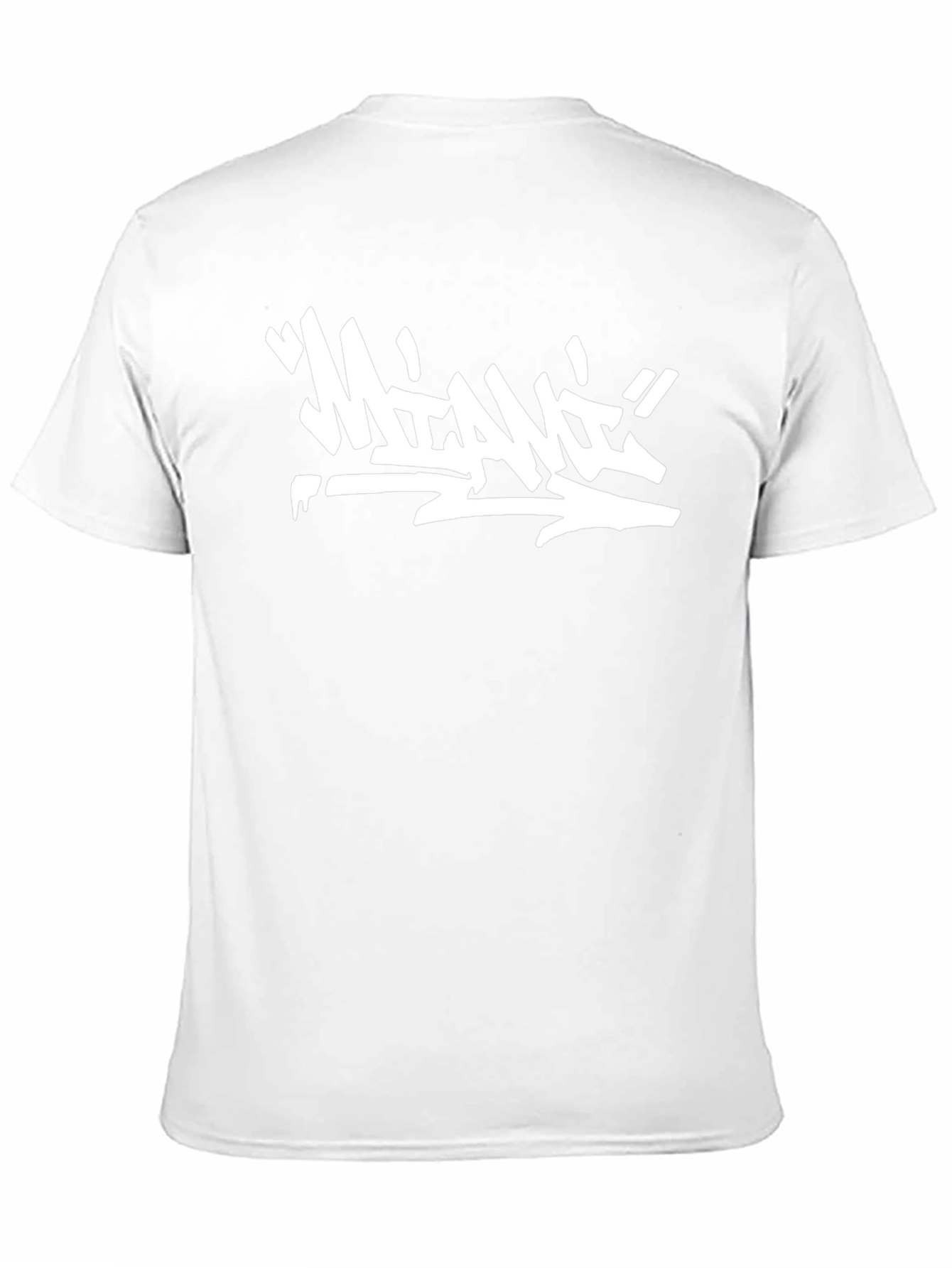 Graffiti Style Miami Graphic Black T-Shirt