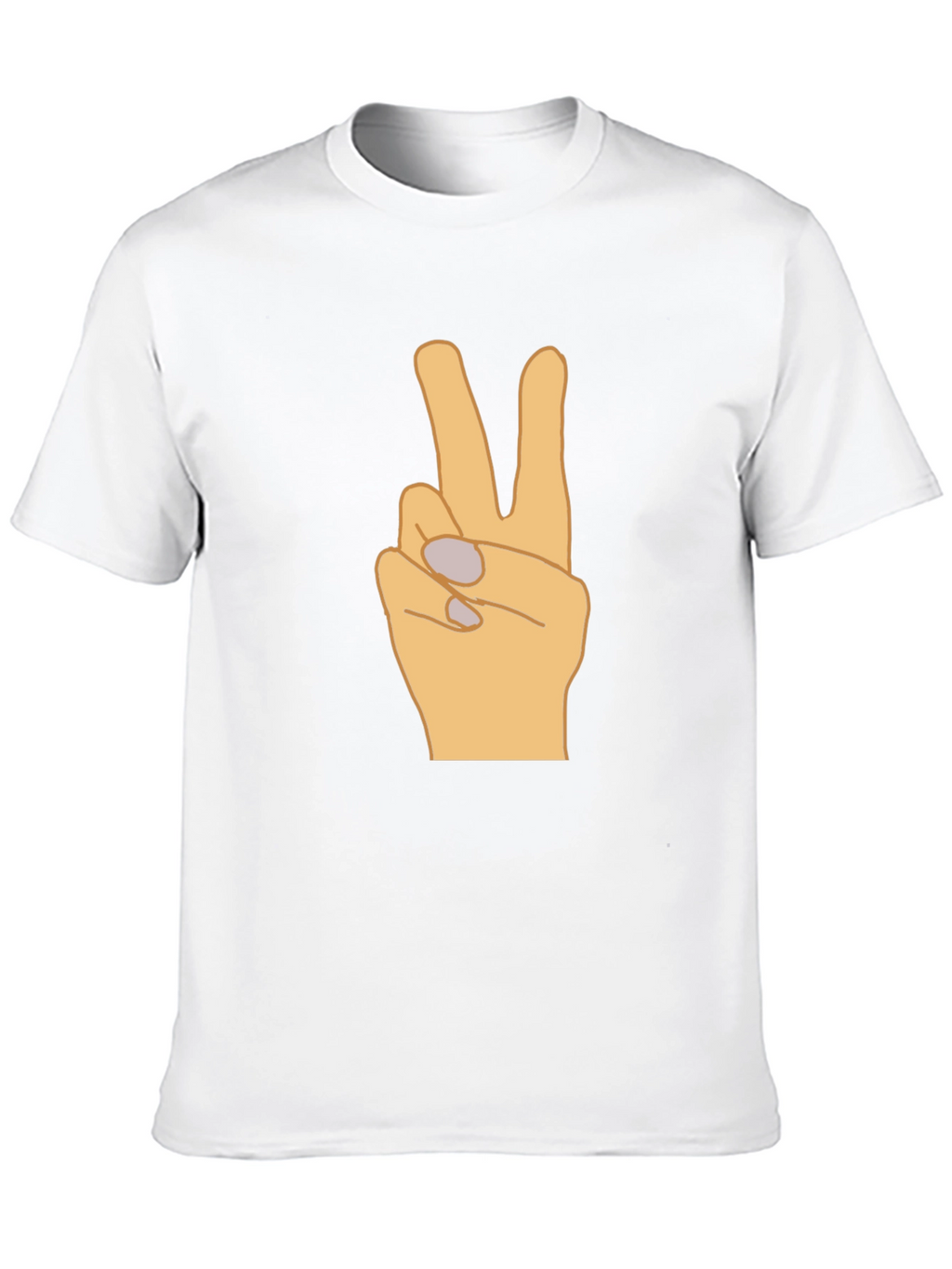 Peace Sign Graphic T-Shirt - Black Casual Tee