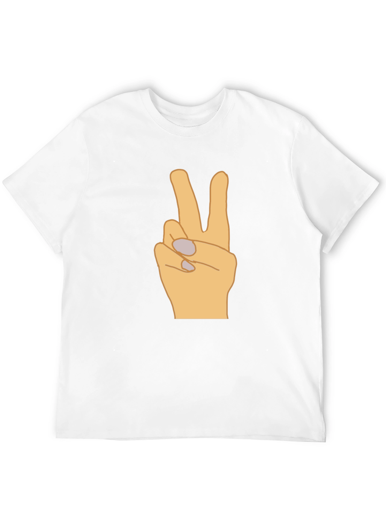 Peace Sign Graphic T-Shirt - Black Casual Tee