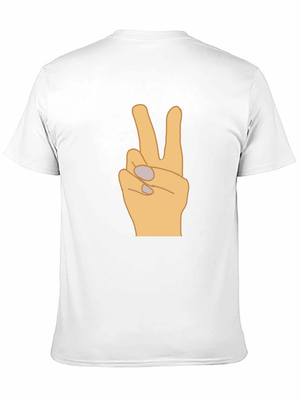 Peace Sign Graphic T-Shirt - Black Casual Tee