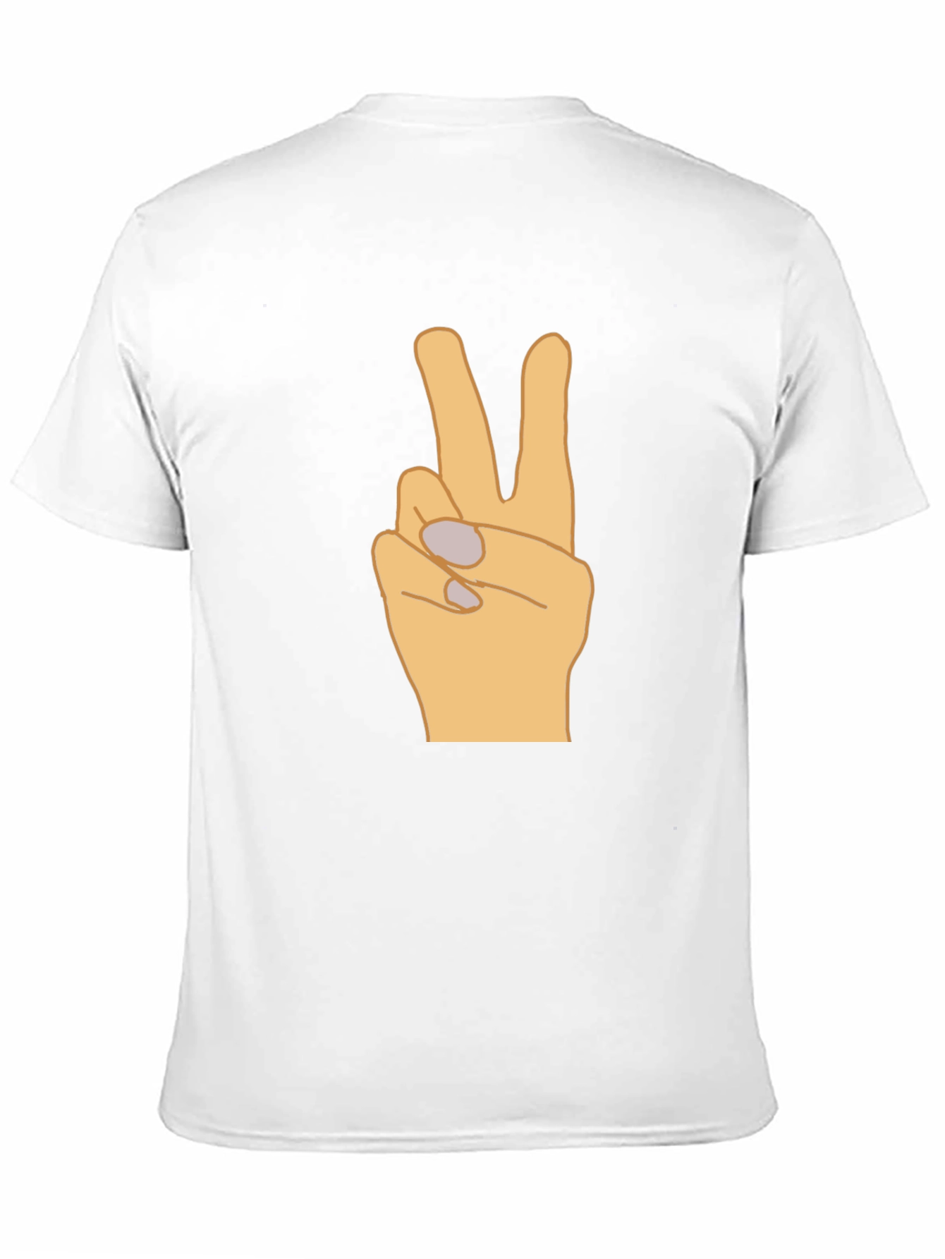 Peace Sign Graphic T-Shirt - Black Casual Tee