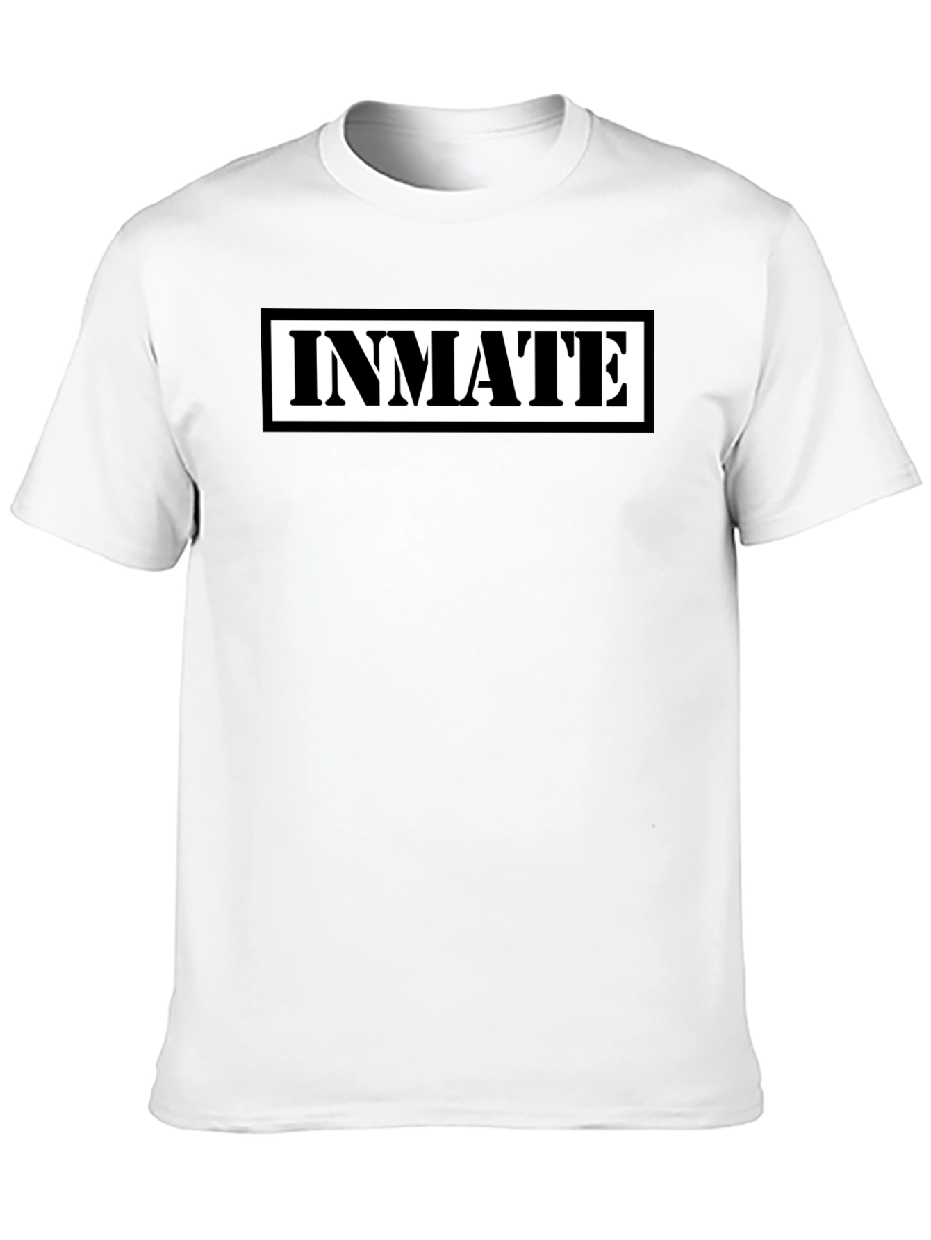 Inmate Graphic Print Black T-Shirt
