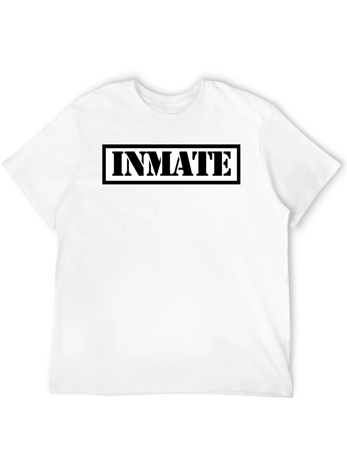 Inmate Graphic Print Black T-Shirt