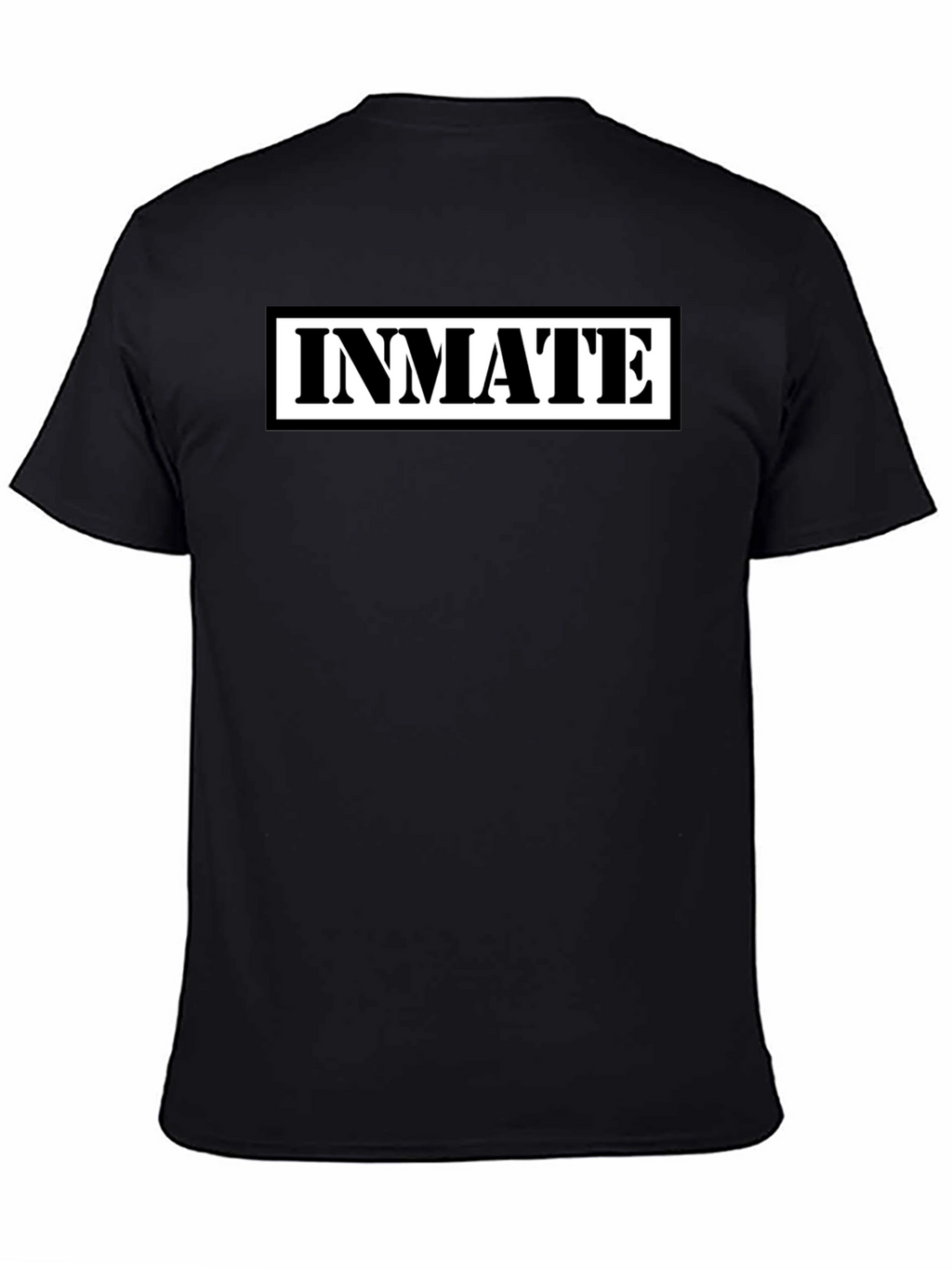 Inmate Graphic Print Black T-Shirt