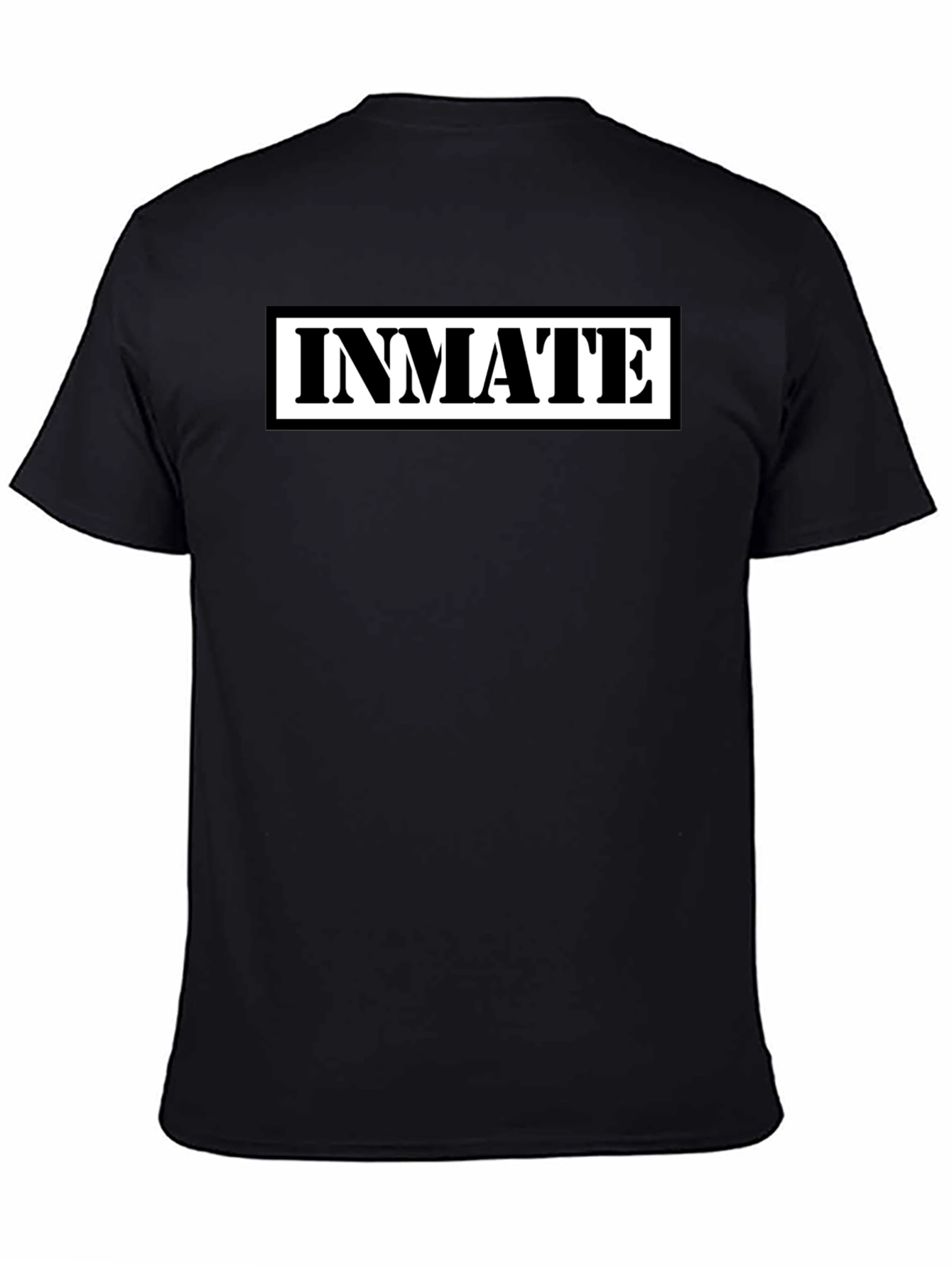 Inmate Graphic Print Black T-Shirt