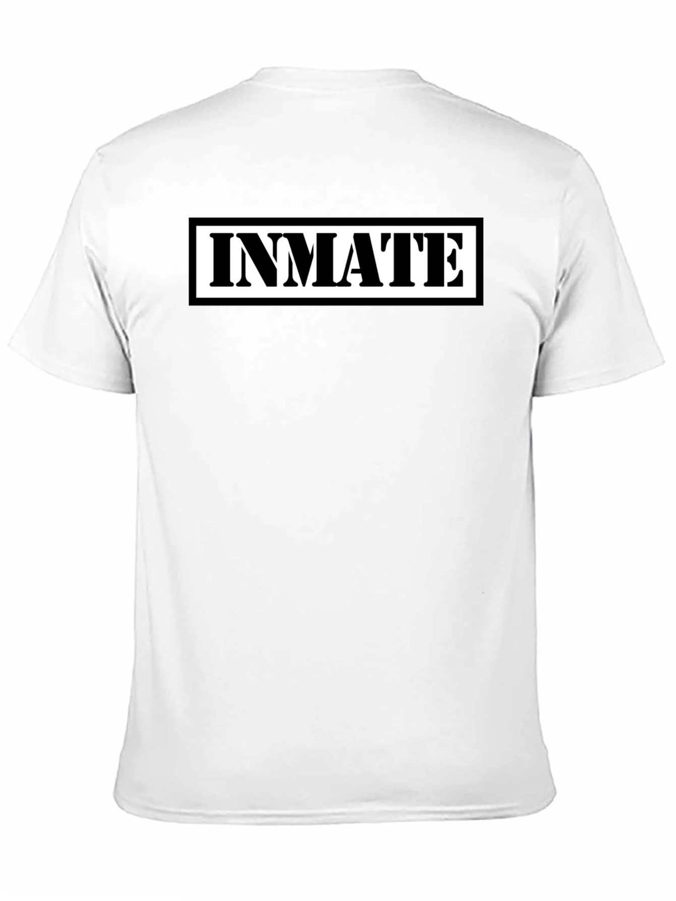 Inmate Graphic Print Black T-Shirt