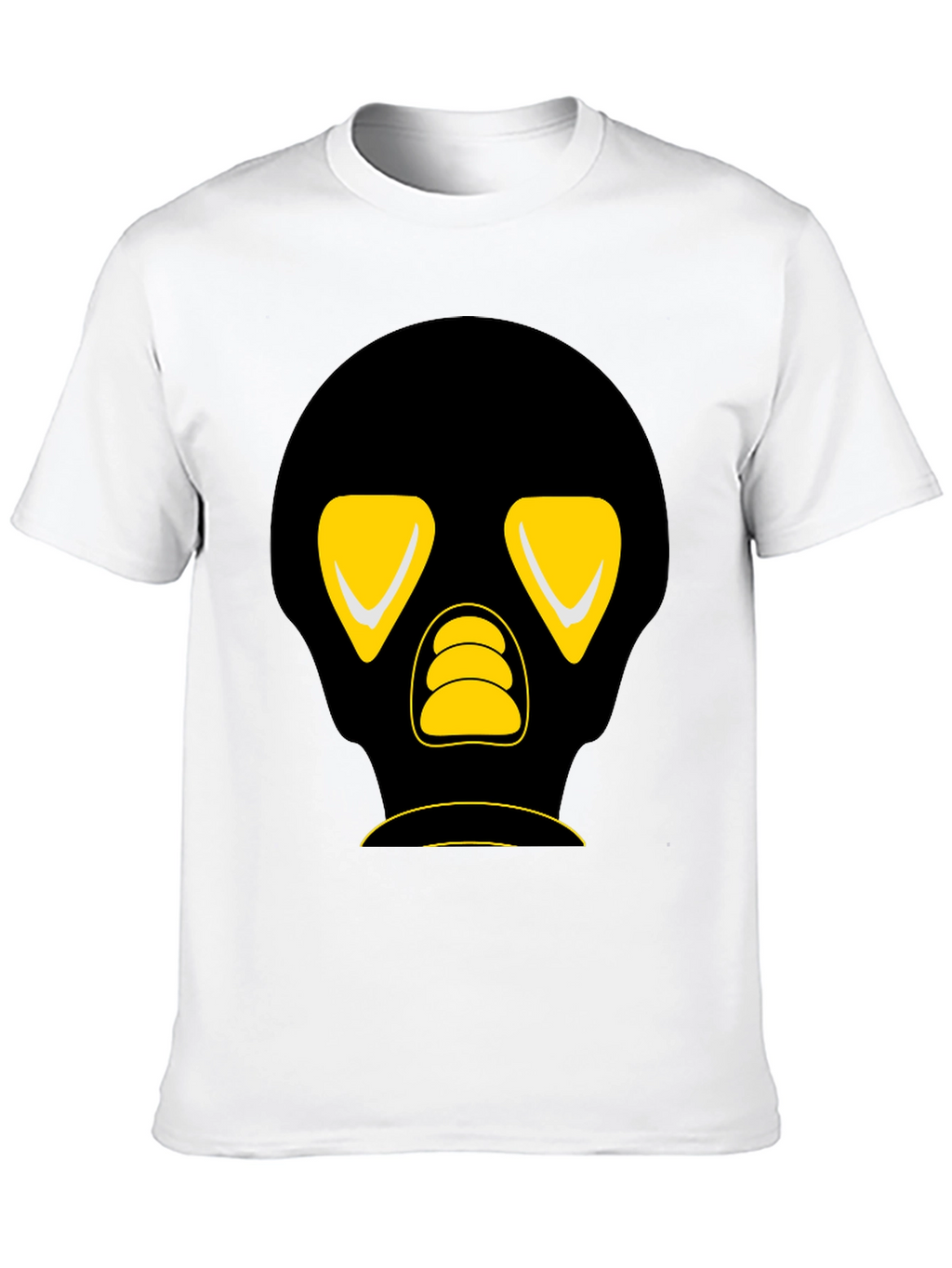 Black T-Shirt with Graphic Skull Design
