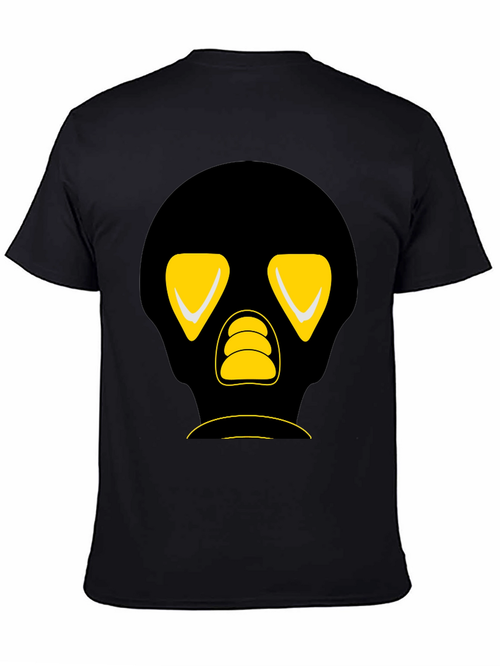 Black T-Shirt with Graphic Skull Design