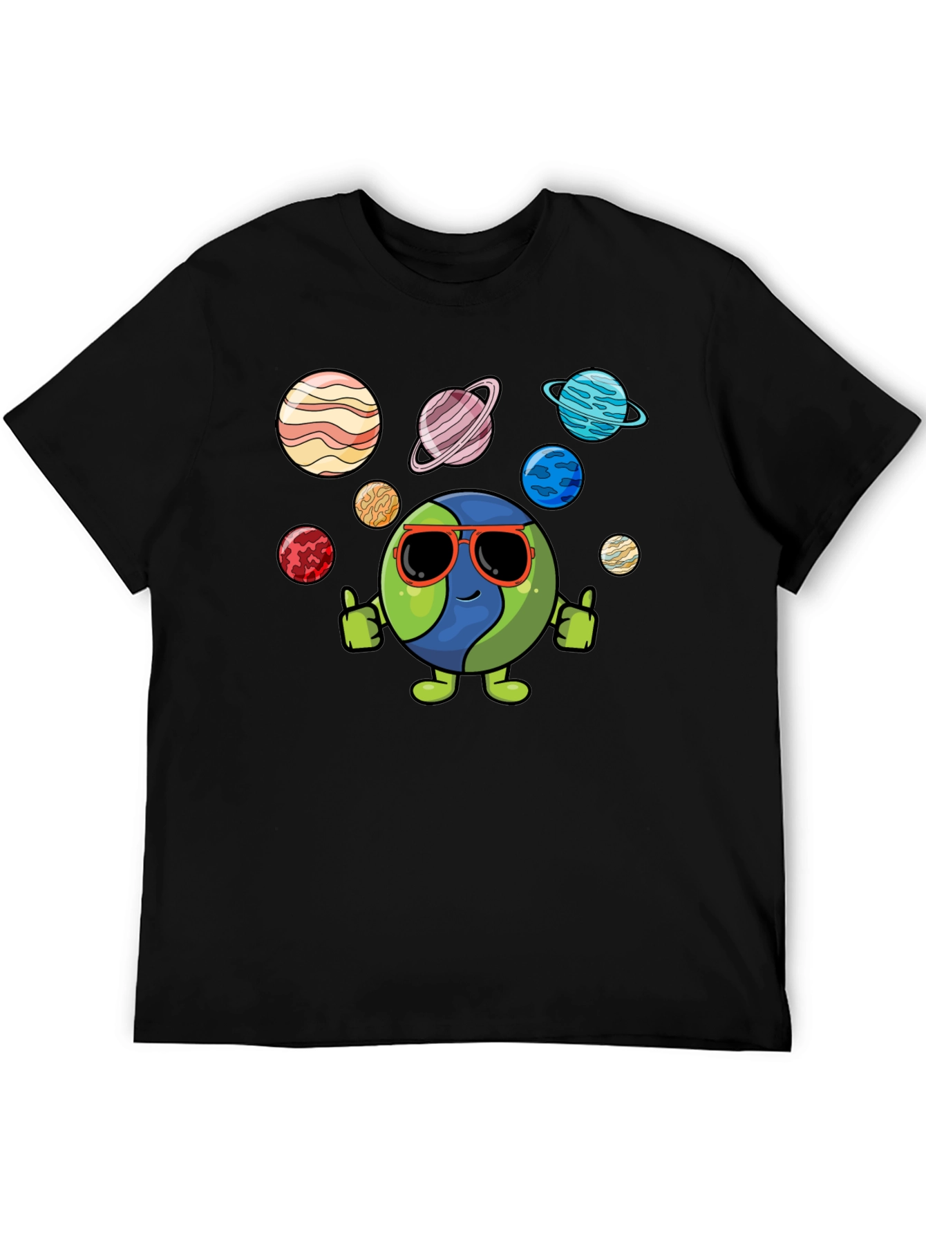 Cool Earth & Planets Graphic T-Shirt