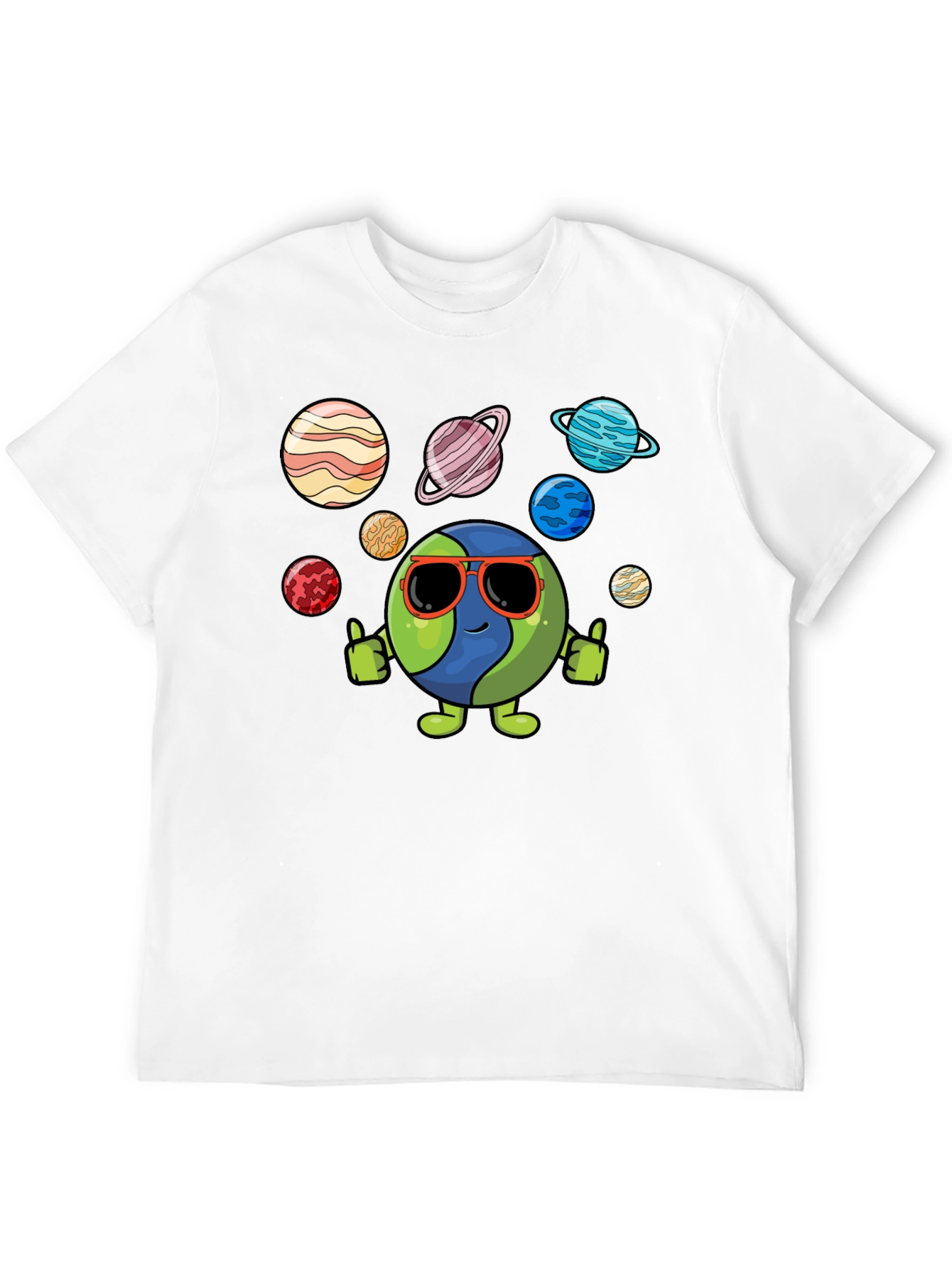 Cool Earth & Planets Graphic T-Shirt