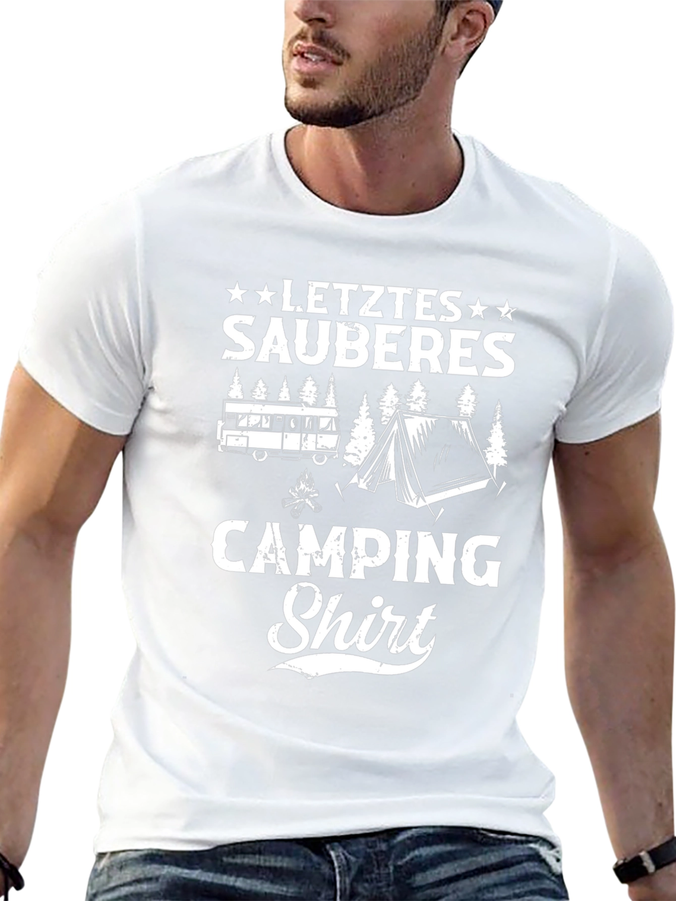 Funny Camping T-Shirt - Letztes Sauberes Shirt