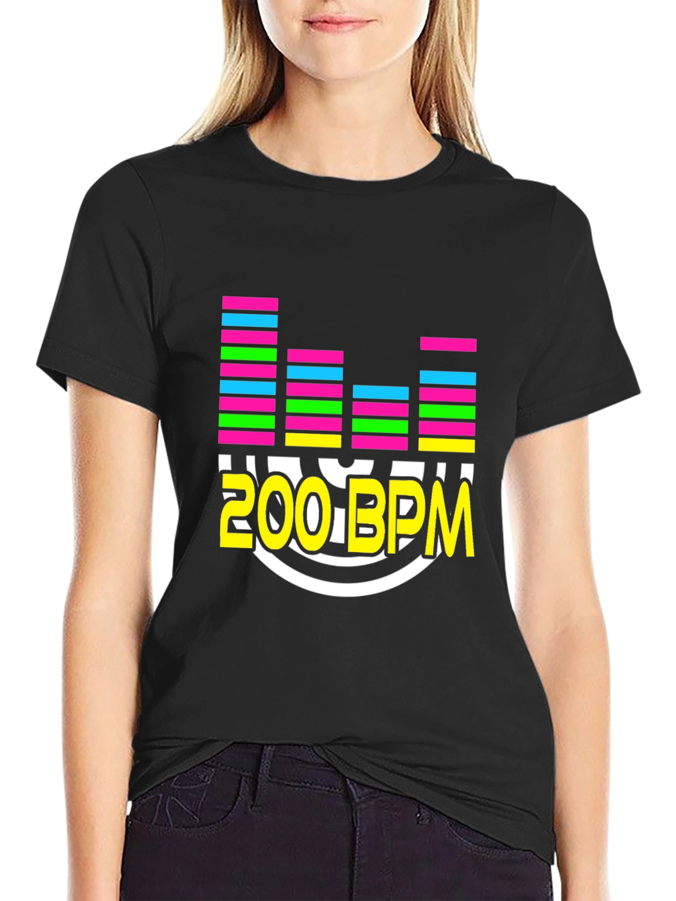 200 BPM Music Lover Graphic T-Shirt