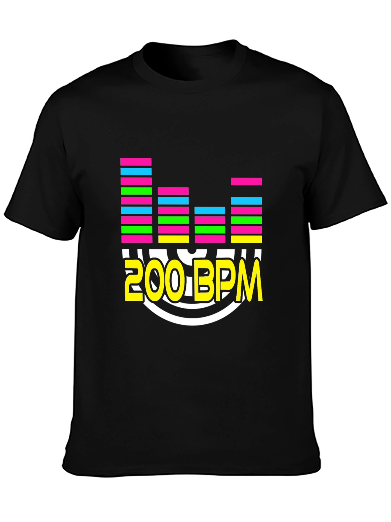 200 BPM Music Lover Graphic T-Shirt