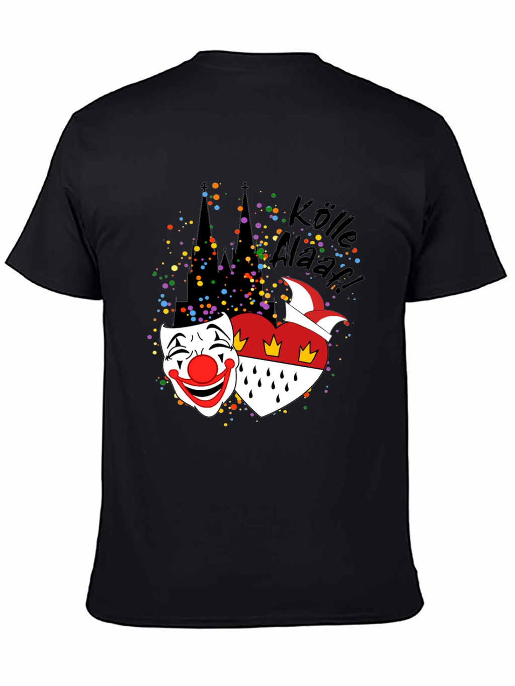Cologne Carnival T-Shirt - Kölle Alaaf! Clown Mask