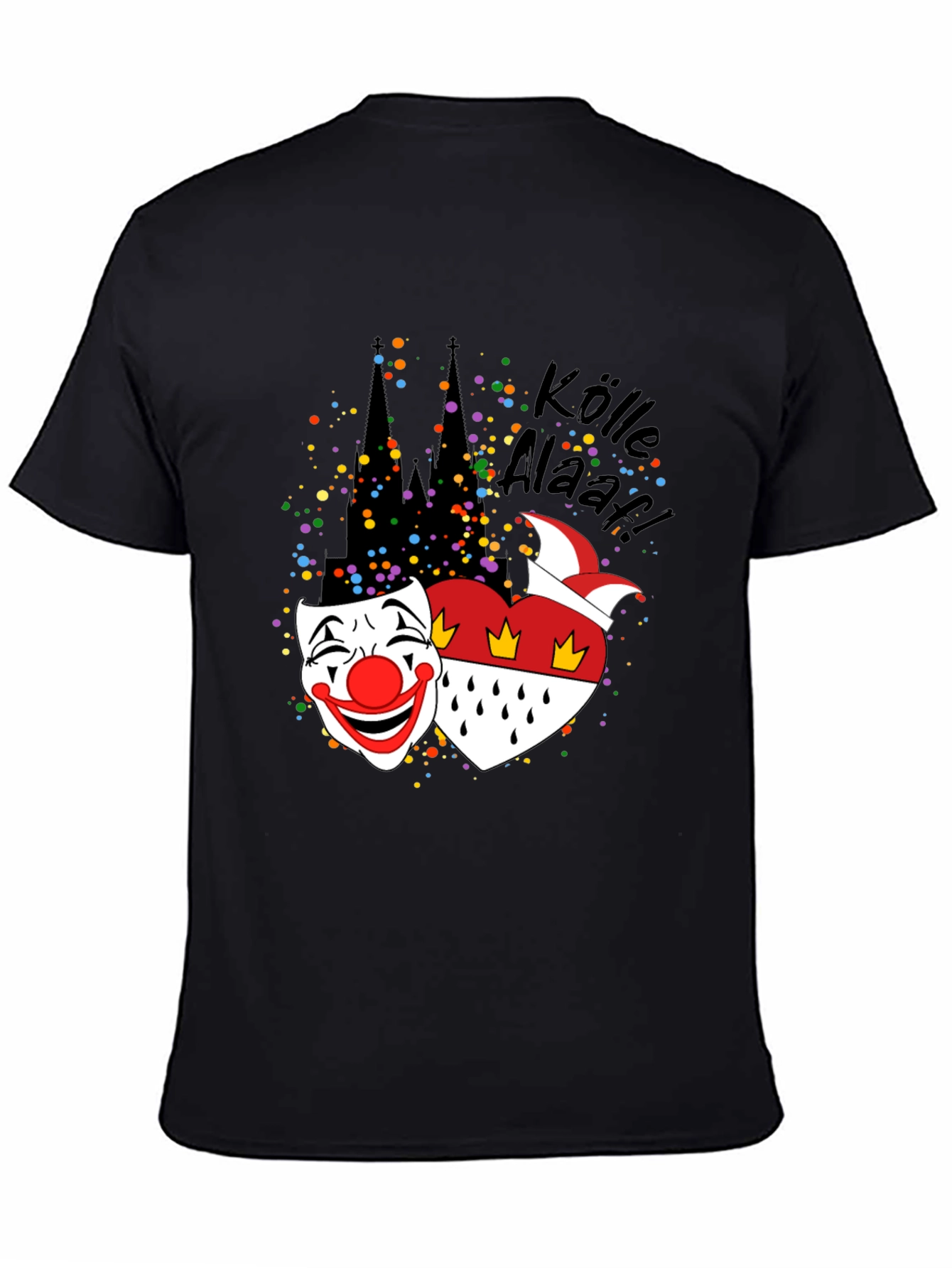 Cologne Carnival T-Shirt - Kölle Alaaf! Clown Mask